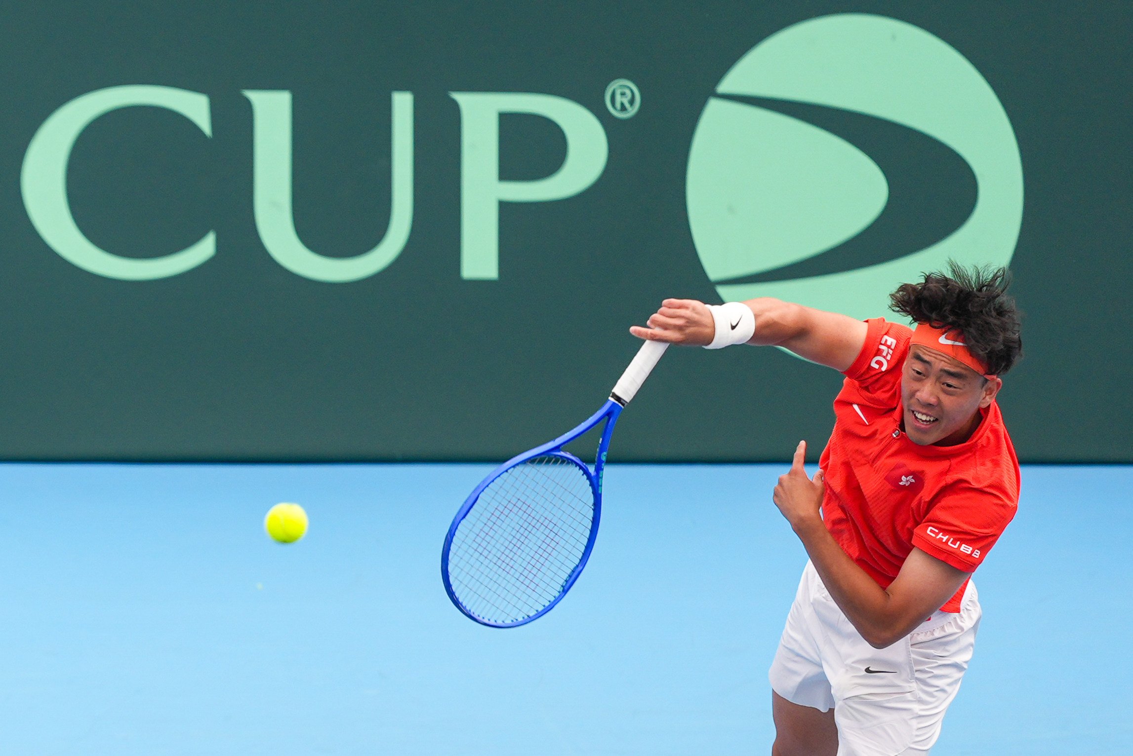 Coleman Wong must beat Otto Virtanen to keep alive Hong Kong’s hopes of beating Finland. Photo: Eugene Lee