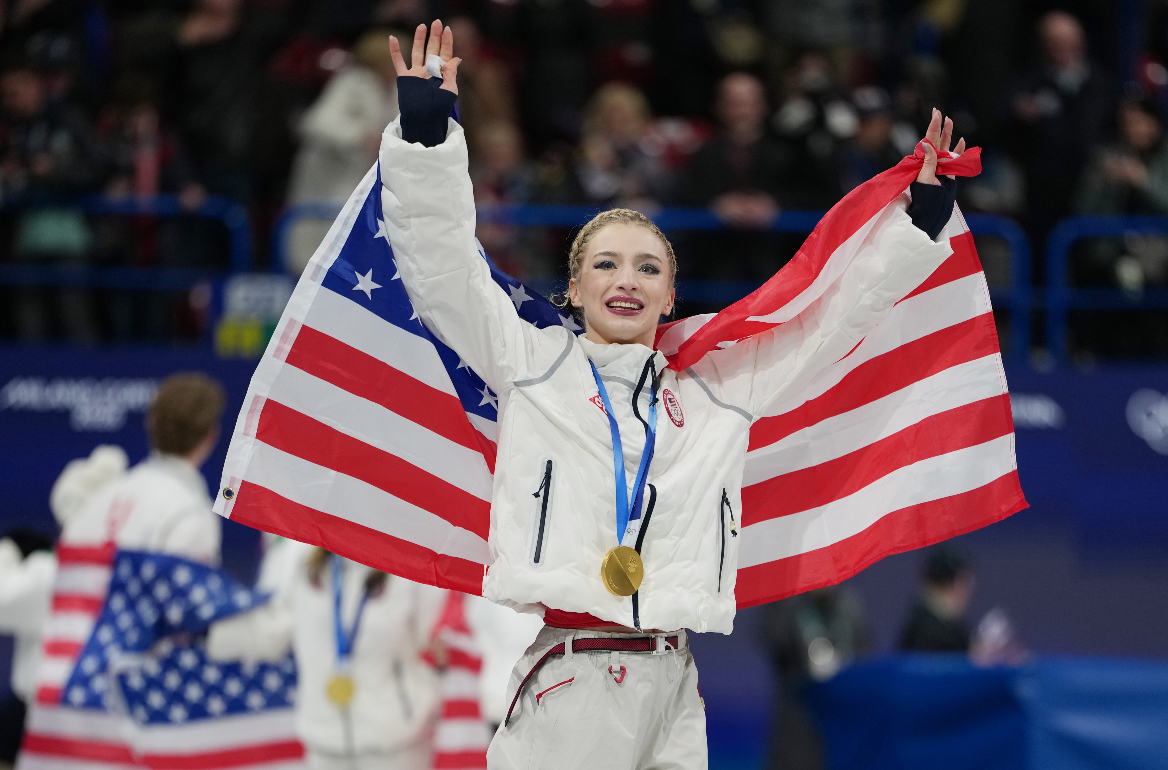 Figure skater Amber Glenn is the first woman to win three consecutive US championships since 2005. Photo: Xinhua
