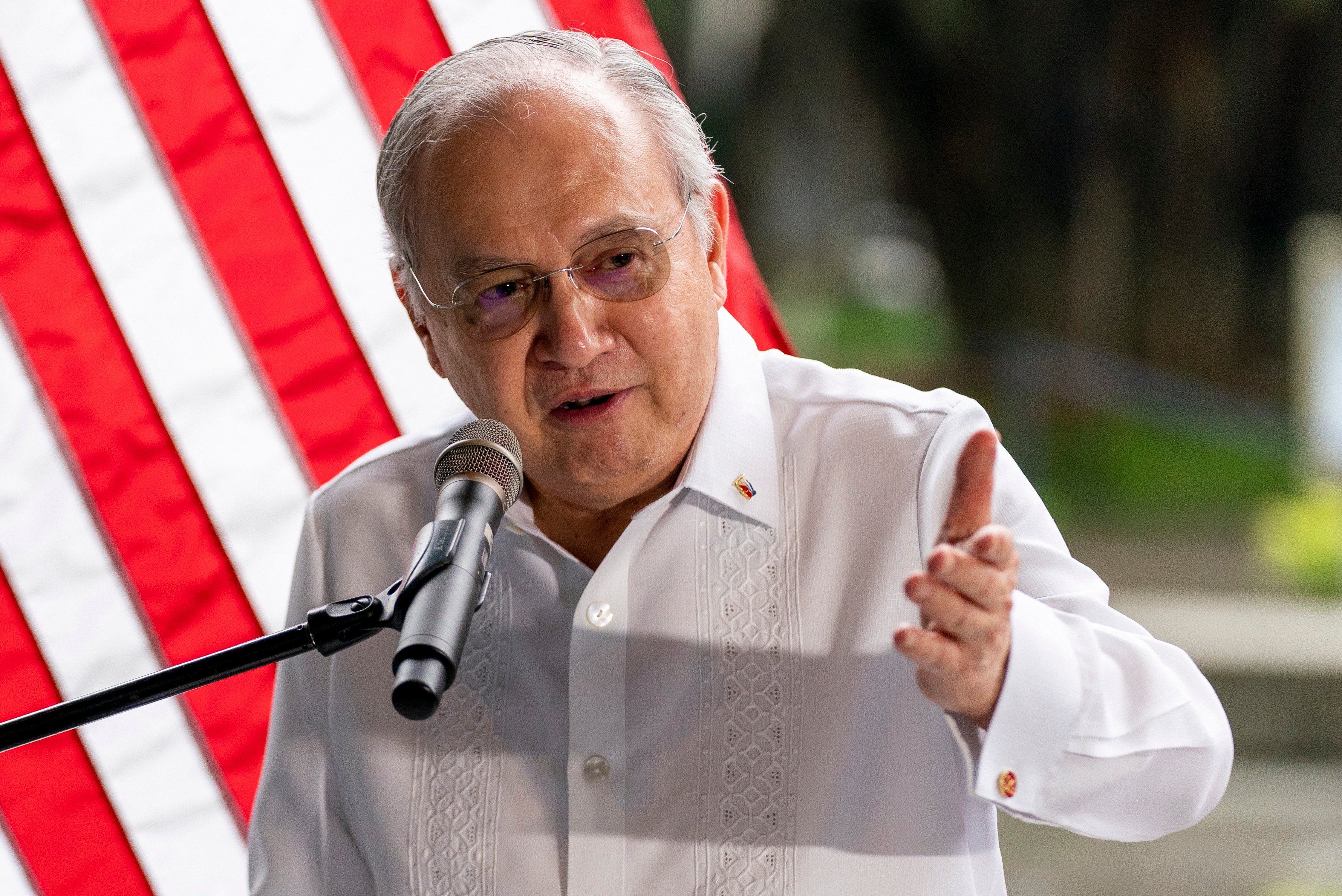 Philippine Ambassador to the US Jose Manuel Romualdez speaks during an event in Manila in 2022. Photo: AFP