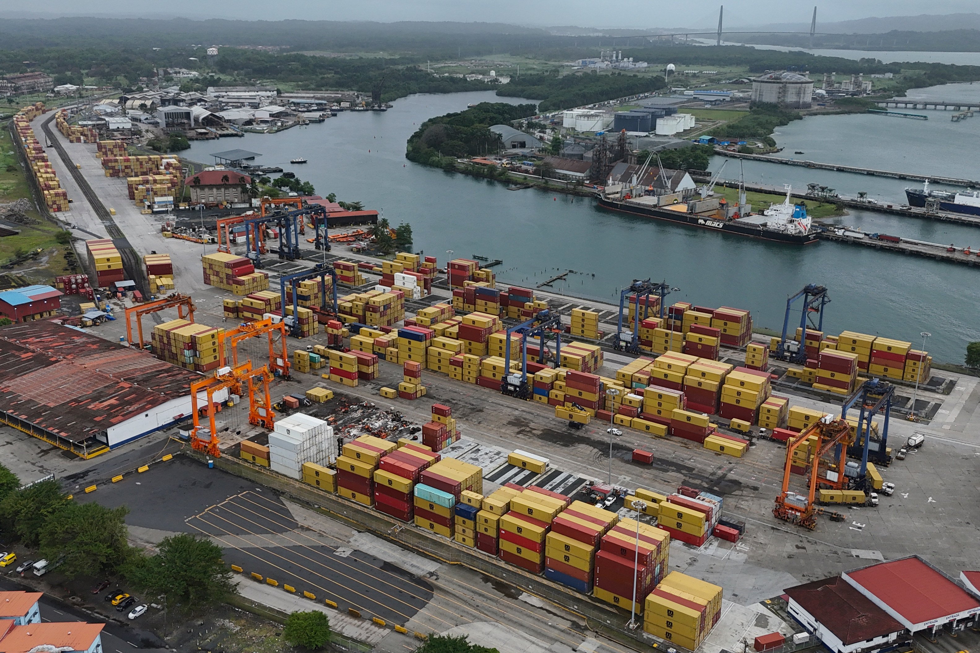 A Panamanian court has voided CK Hutchison’s contract to run Panama Canal ports. Photo: AP