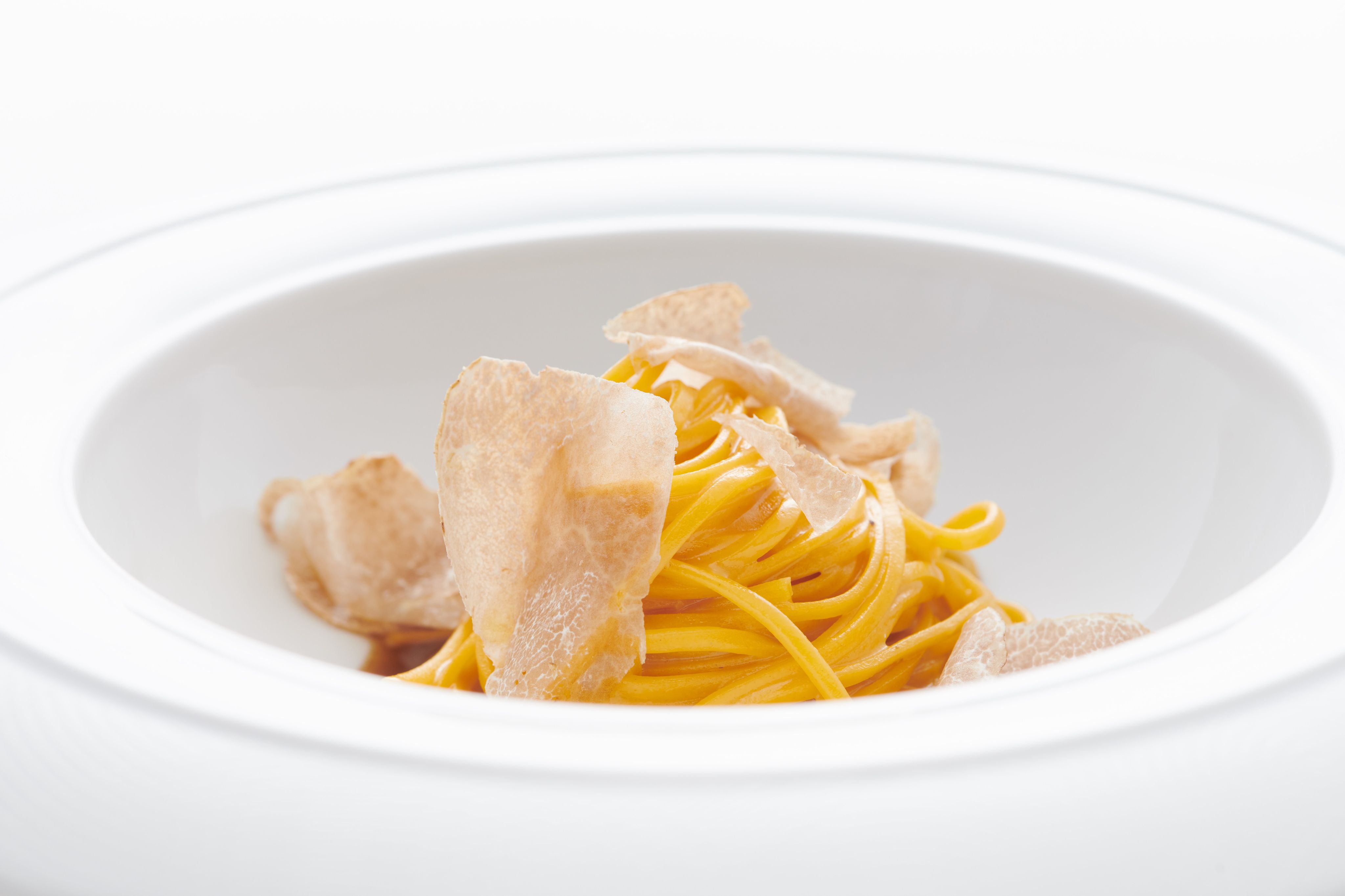 Tagliolini with white truffle at Italian restaurant 8½ Otto e Mezzo Bombana, where Holiday Inn Golden Mile’s executive chef Fabio Mariella goes for “something different”. He also shares his Hong Kong picks for “simple but good” clay pot rice, dim sum, Peking duck,  French and Indian food. Photo: Otto e Mezzo Bombana