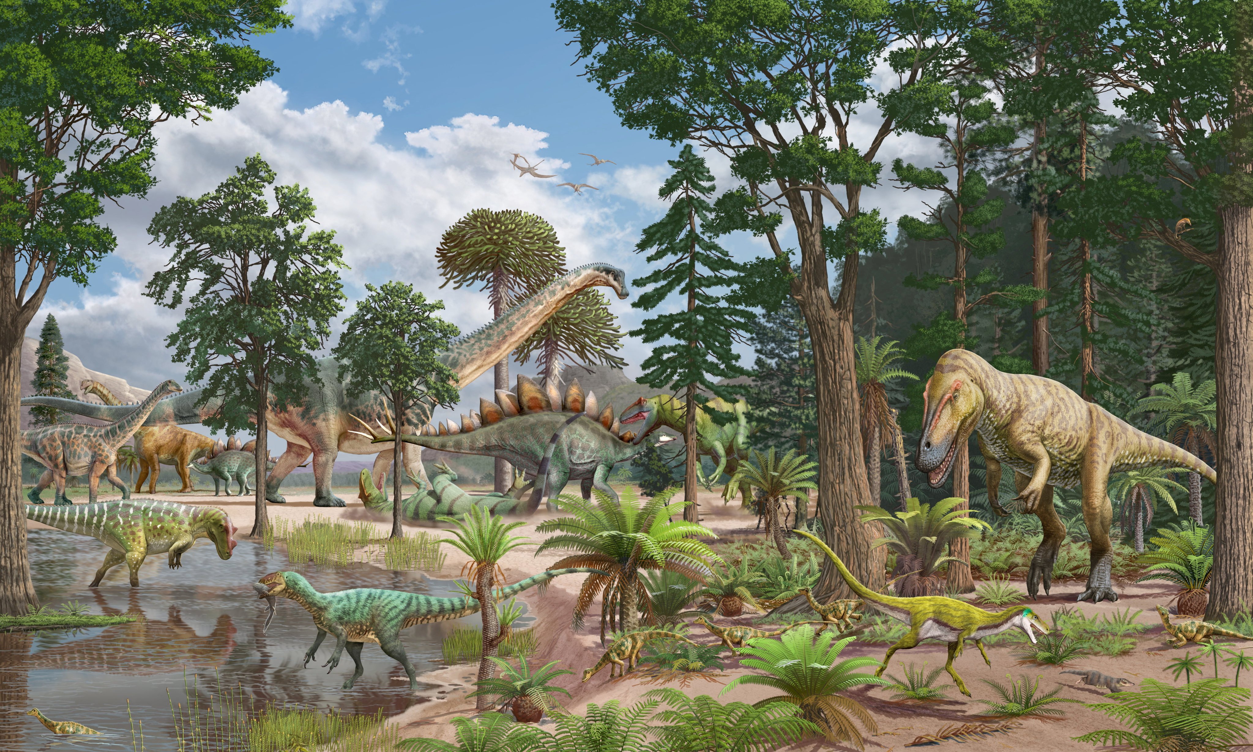 Scientists have recreated the food chain for a Jurassic Period ecosystem. Photo: Reuters