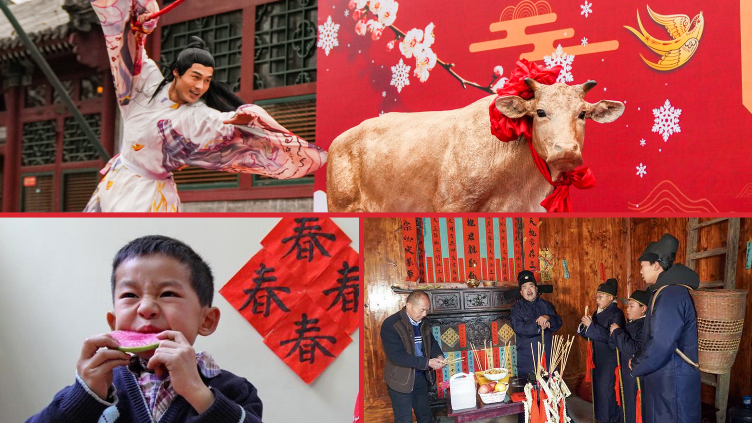 The SCMP explains why Chinese people take part in symbolic rituals called eating, whipping and speaking the spring to welcome in the new season. Photo: SCMP composite/Xinhua/Sohu/chinanews