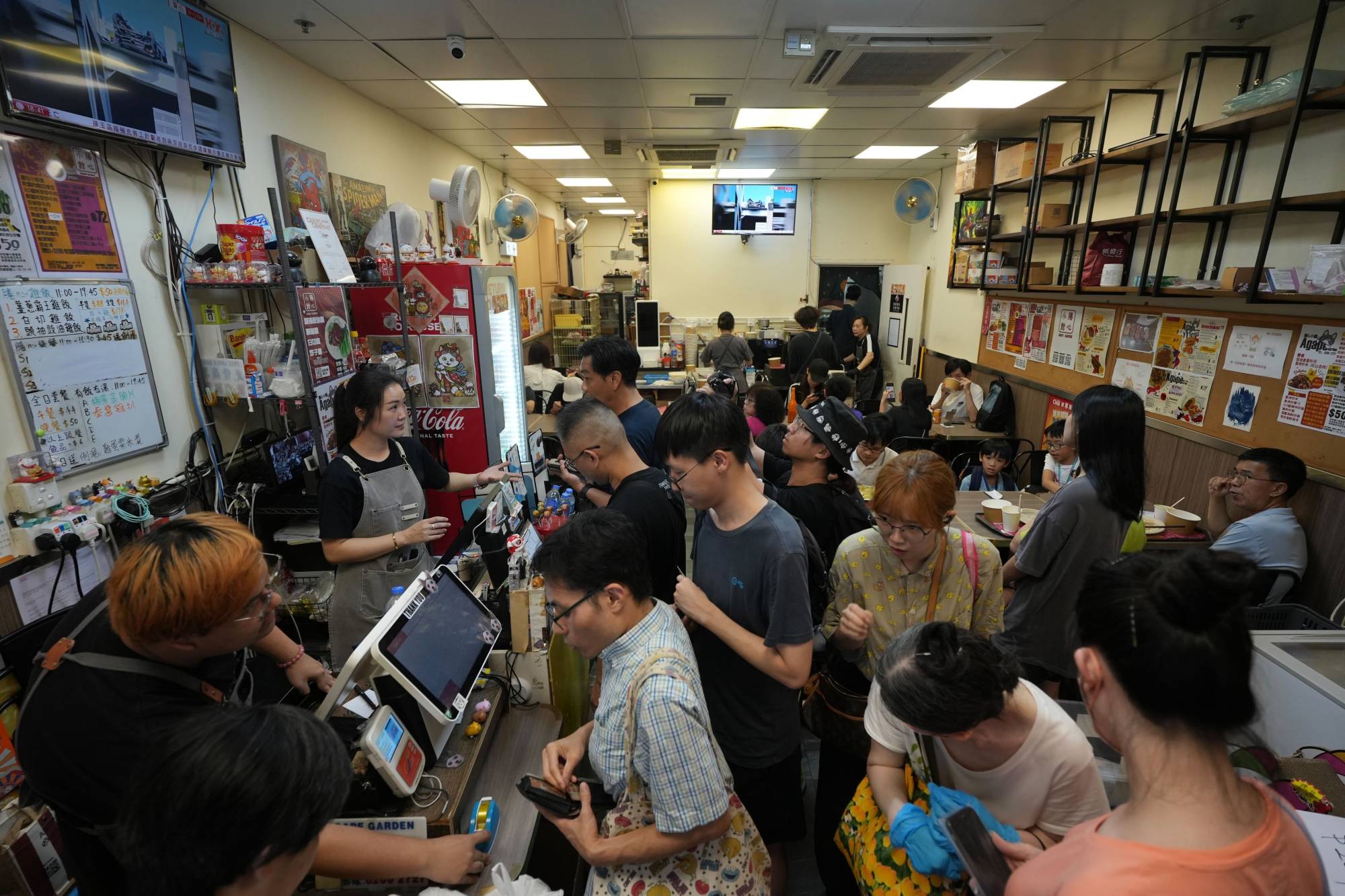 Agape Garden’s restaurant, located at Mei Kwai House in Shek Kip Mei Estate, shortly before its closure on July 14, 2025. Photo: Sun Yeung