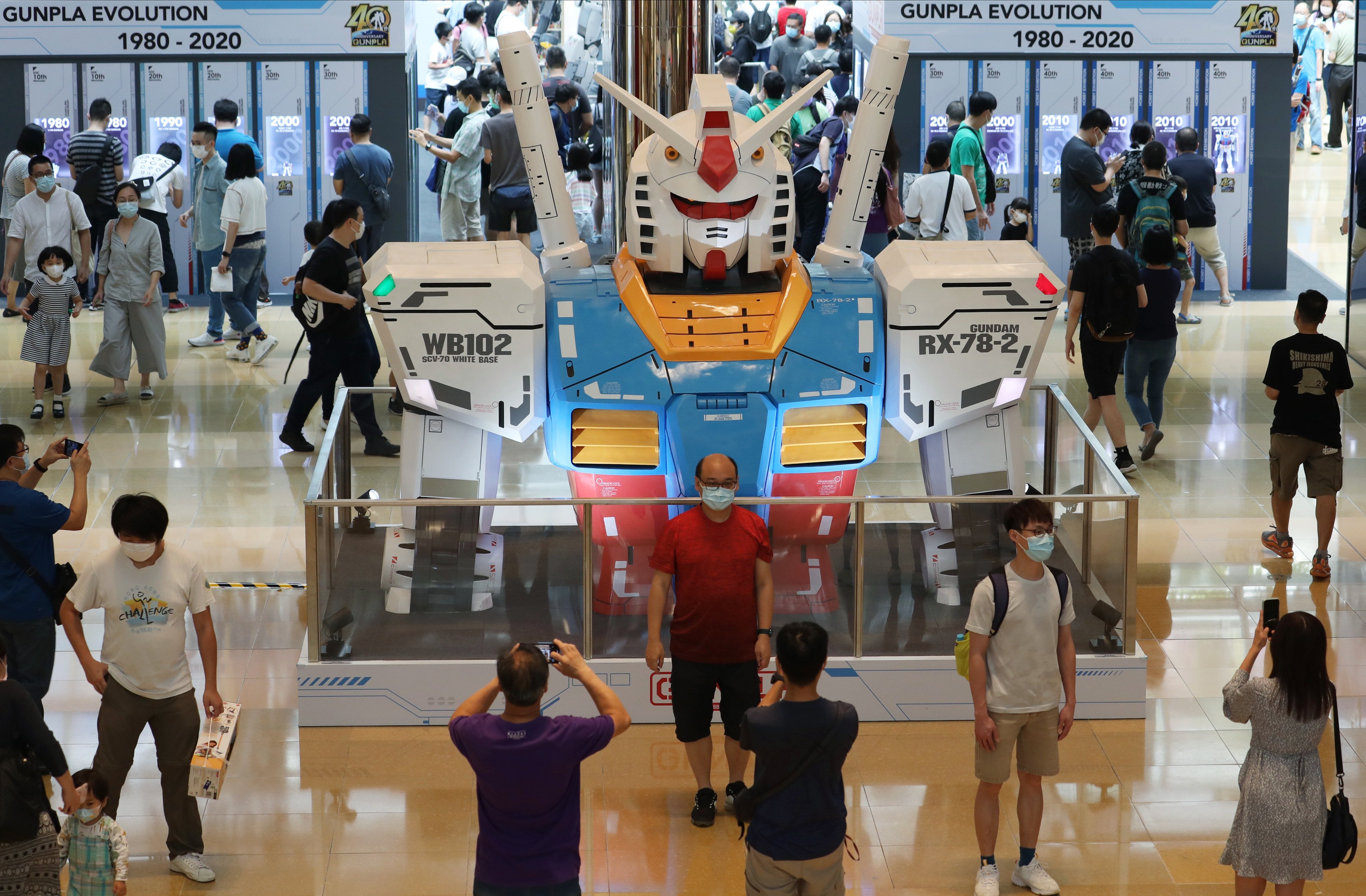 A Gundam exhibition will feature the anime franchise’s characters and mobile suits. Photo: Xiaomei Chen