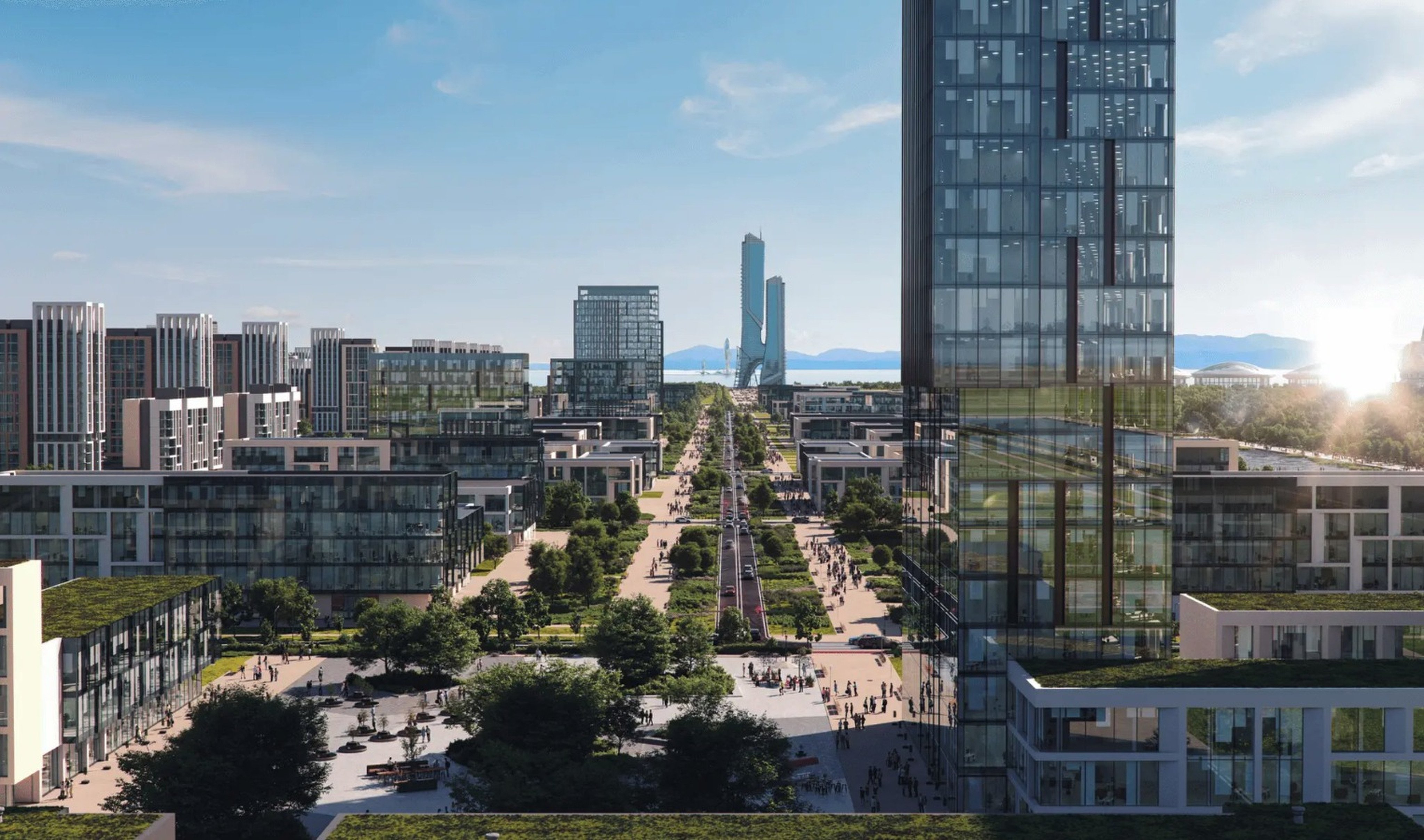 Alatau in Kazakhstan is among the new future city projects in Central Asia that aim to tackle population growth and ageing infrastructure. Photo: Handout