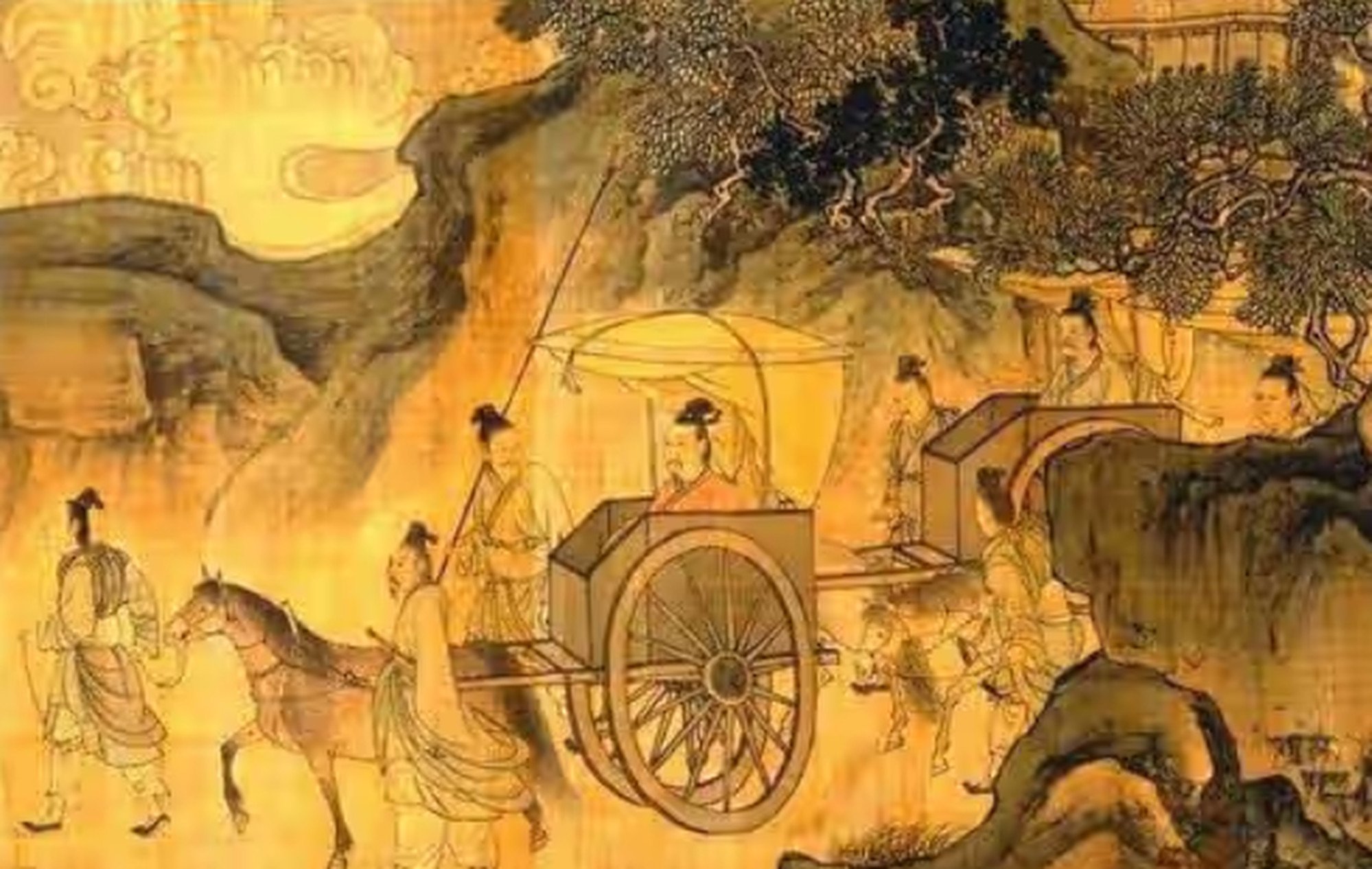 During ancient times a horse and cart, above, would be used to make the annual pilgrimage. Photo: zhihu