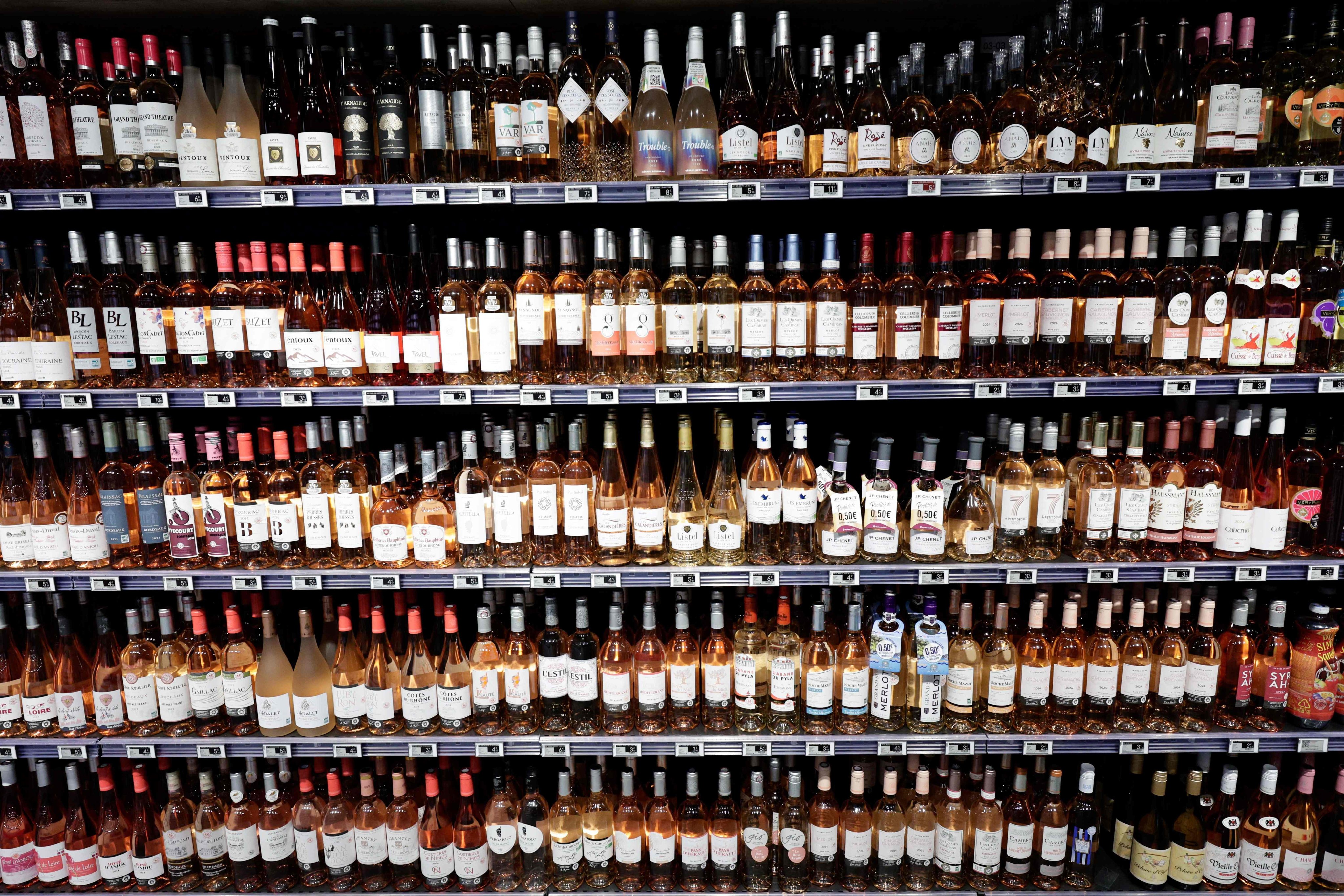 US tariffs hit French wine and spirits shipments hard last year, playing a major role in the overall drop of 8 per cent in value of one of France’s top exports, according to a trade body. Meanwhile, exports to the US slumped by 21 percent. Photo: AFP