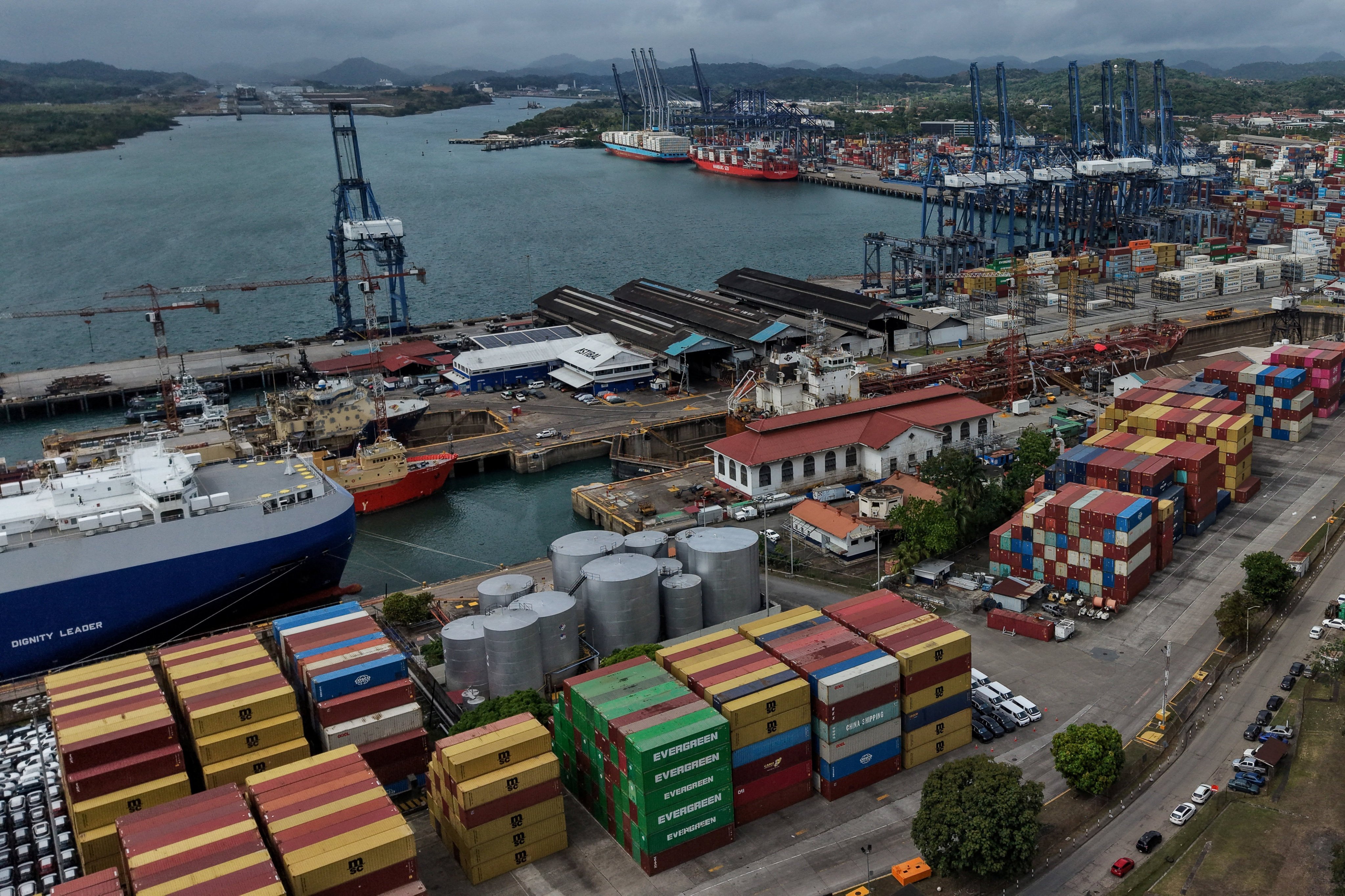 The Panama Ports Company operates two terminals in the strategic canal. Photo: Reuters