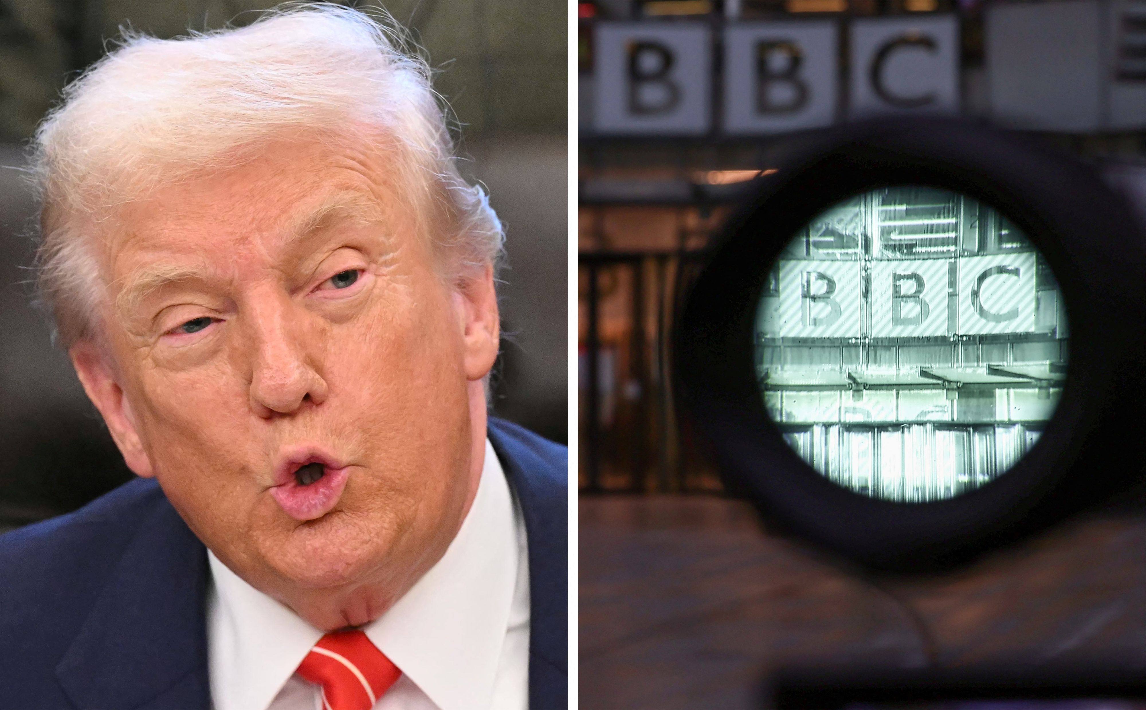 Donald Trump has sued over a misleading edit in a documentary. Photo: AFP