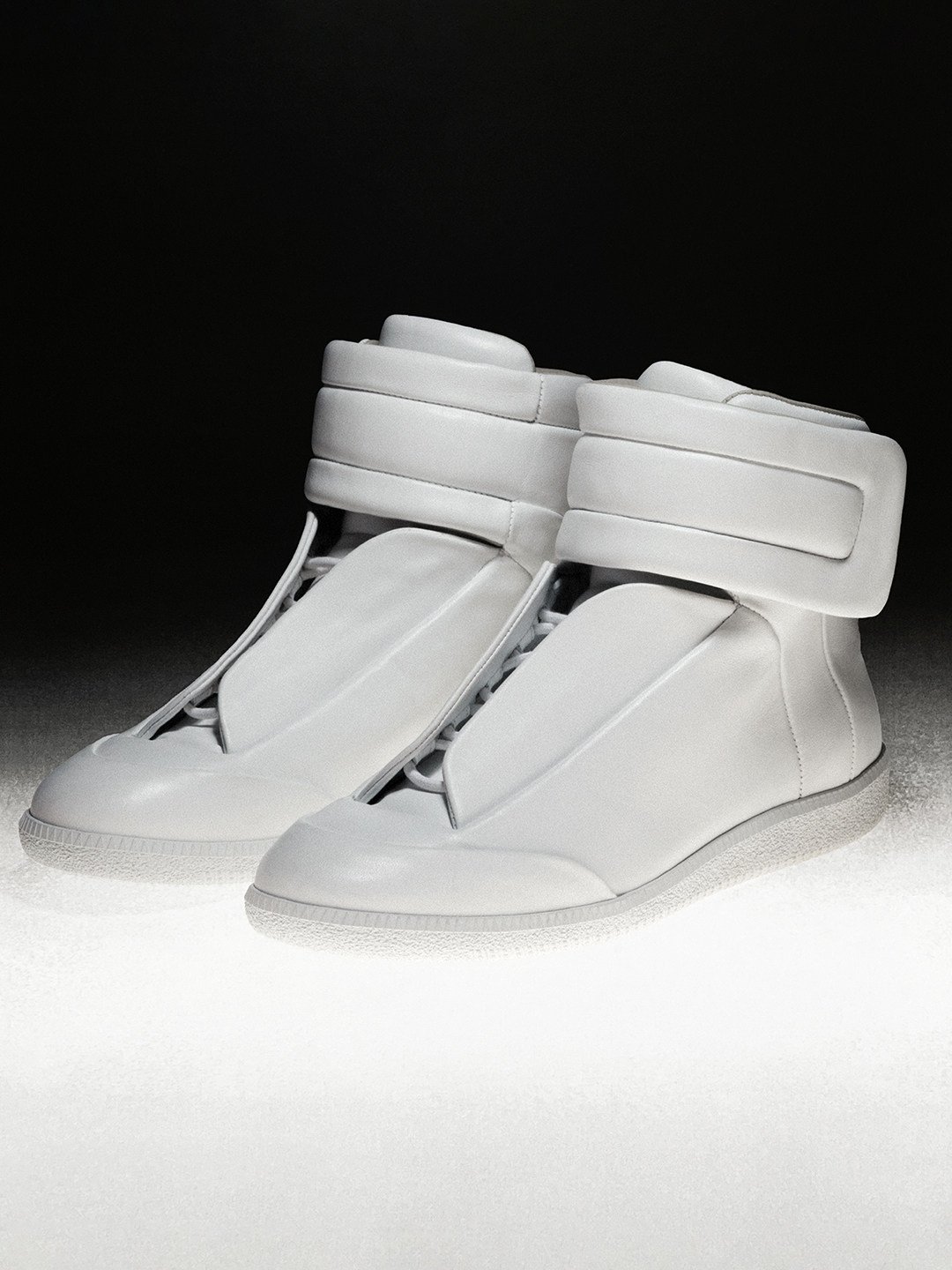 4 of the hottest high-top sneakers from designer brands, including these from Maison Margiela. Photo: Handout