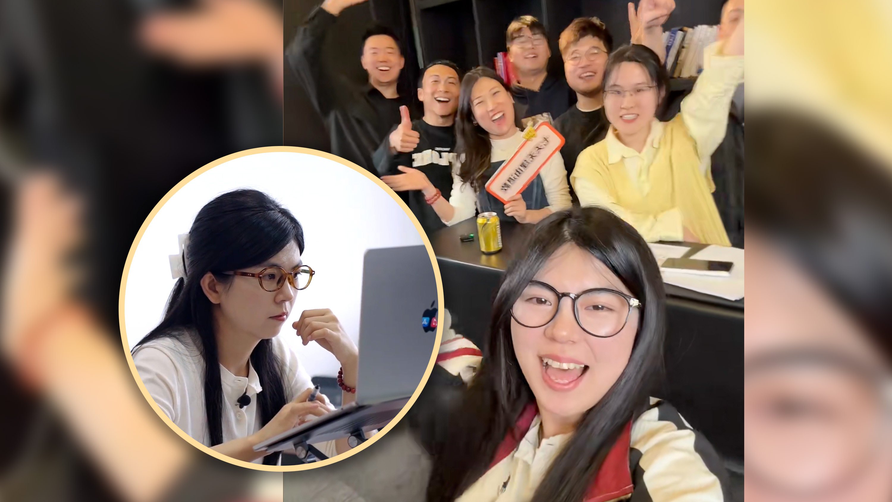 A 30-year-old woman from China, earning over 1 million yuan a month and leading a company in the performance marketing sector, has made headlines by announcing her retirement. Photo: SCMP composite/Douyin