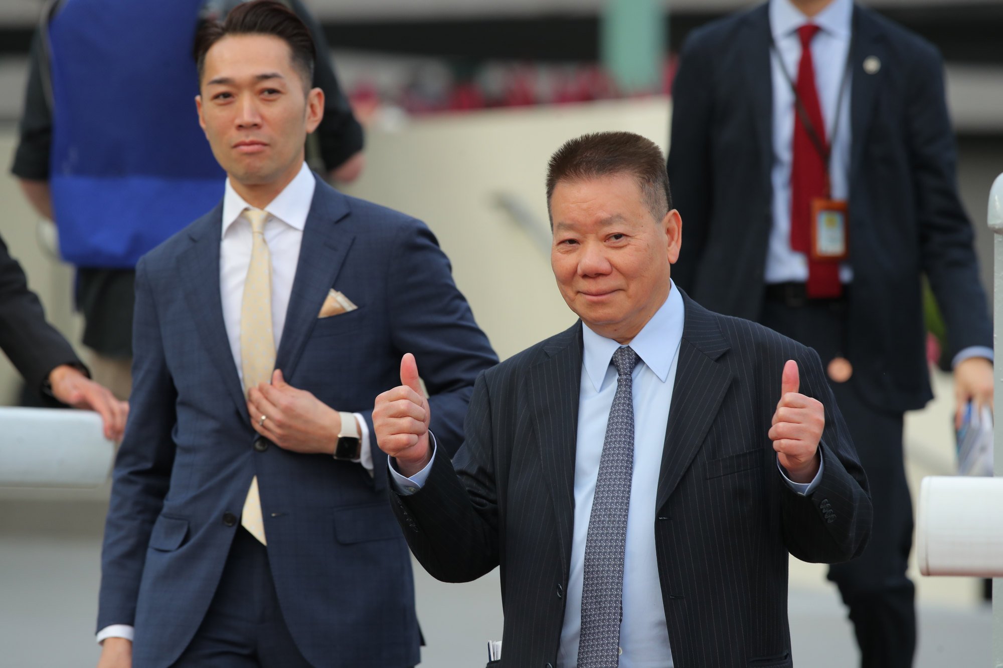 Trainer Manfred Man (right) bids for a second overseas victory with Self Improvement on the weekend. Trainer Manfred Man (right) bids for a second overseas victory with Self Improvement on the weekend.