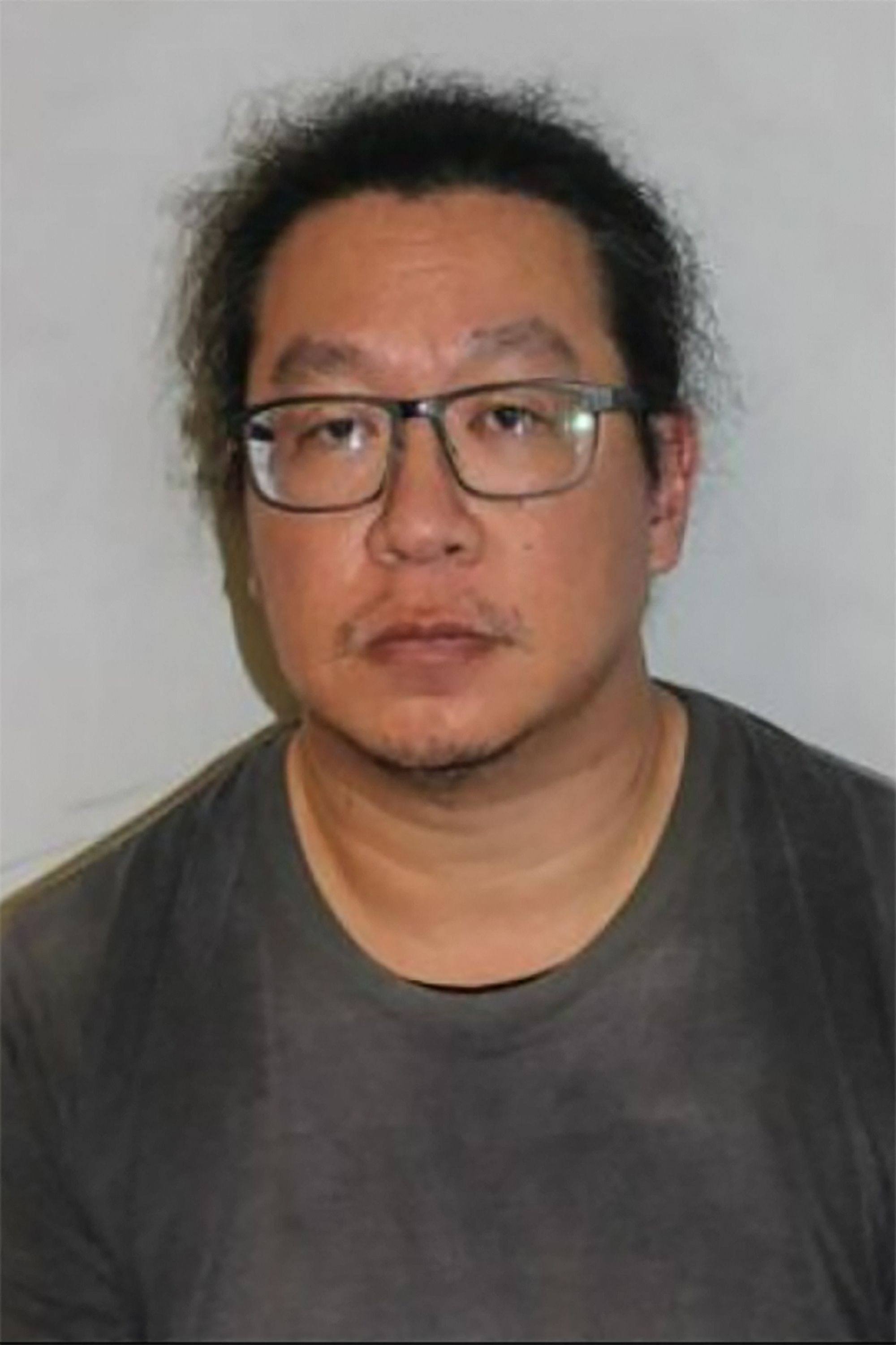 Vincent Chan in custody. Photo: Metropolitan Police via AFP