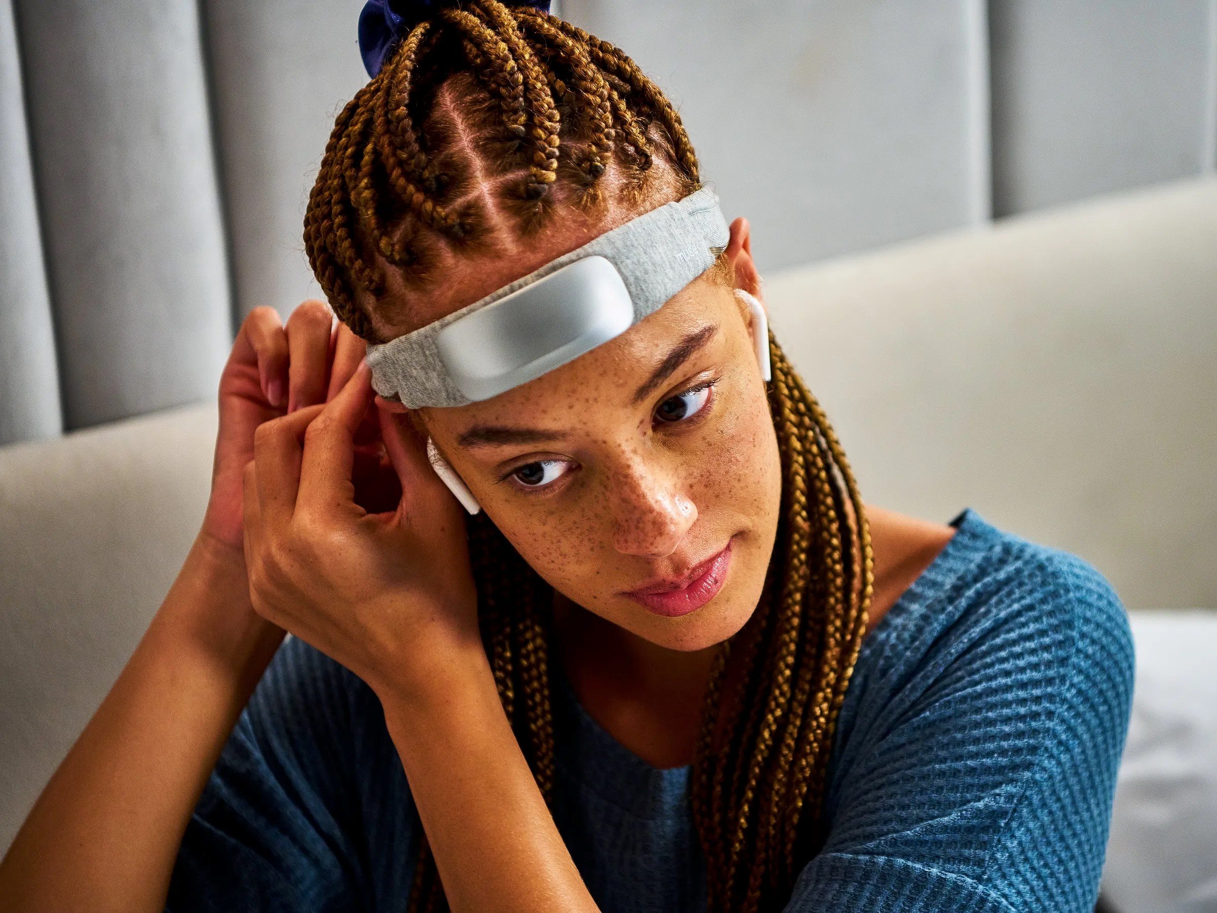One of the top wellness trends expected in 2026 is a rise of wearables designed to help quiet the brain’s neural activity, such as EEG sensor headbands like this one from Muse. Photo: choosemuse.com