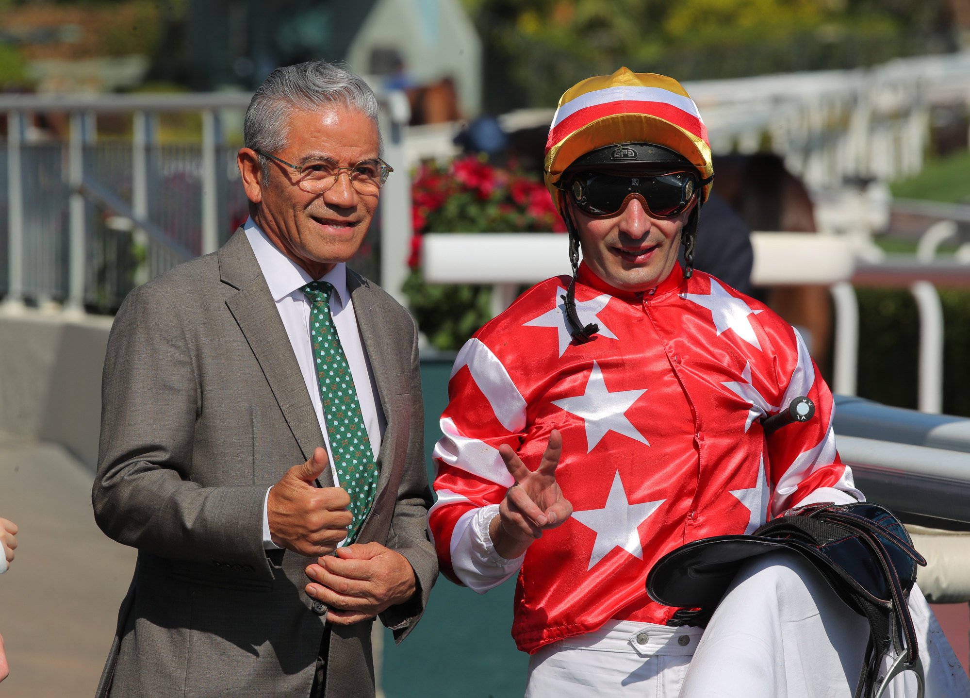 Tony Cruz and jockey Andrea Atzeni both secured doubles at Sha Tin.
