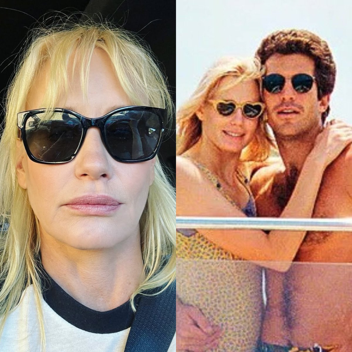 Daryl Hannah and her then boyfriend, the late John F. Kennedy Jr. Photos: @dhlovelife/Instagram, @JFKjr_memories/X