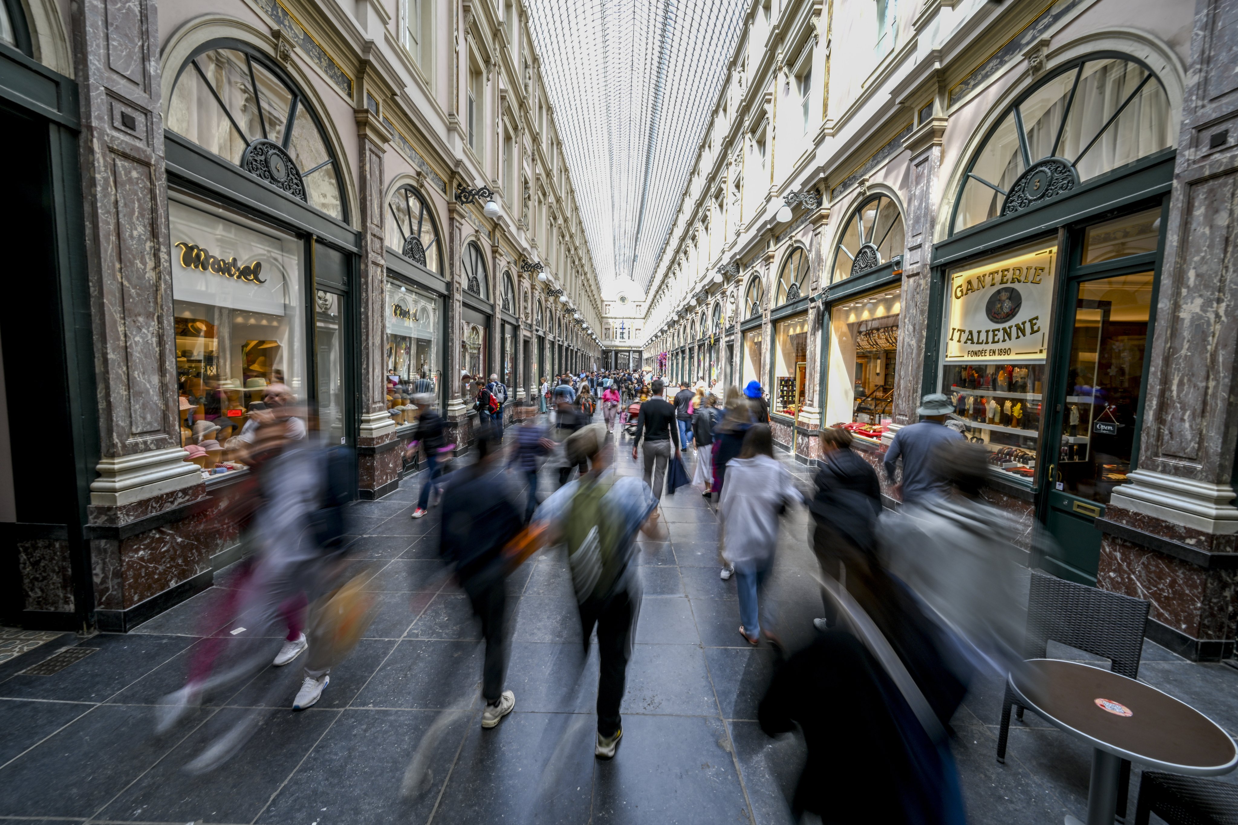 Pedestrians walk through Brussels’ historic centre around the Grand-Place. Photo: EPA-EFE