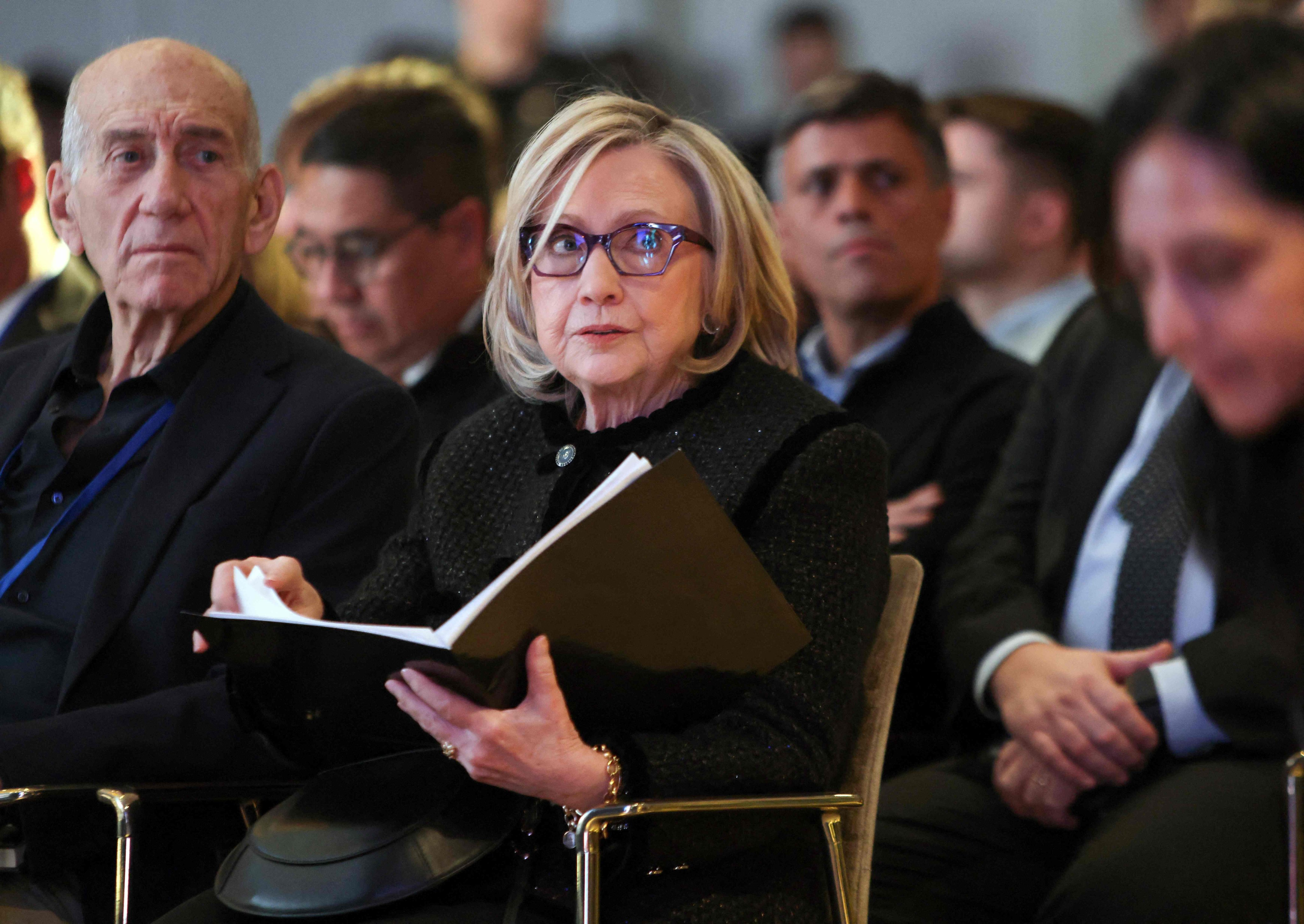 Former US secretary of state Hillary Clinton at an event in Berlin, Germany, on Monday. Photo: AFP