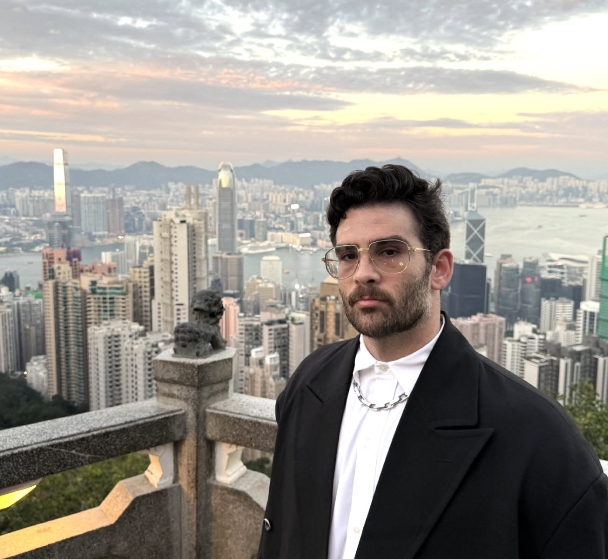 Hasan Piker visiting Victoria Peak in Hong Kong in 2025. Photo: Instagram/Hasan Piker
