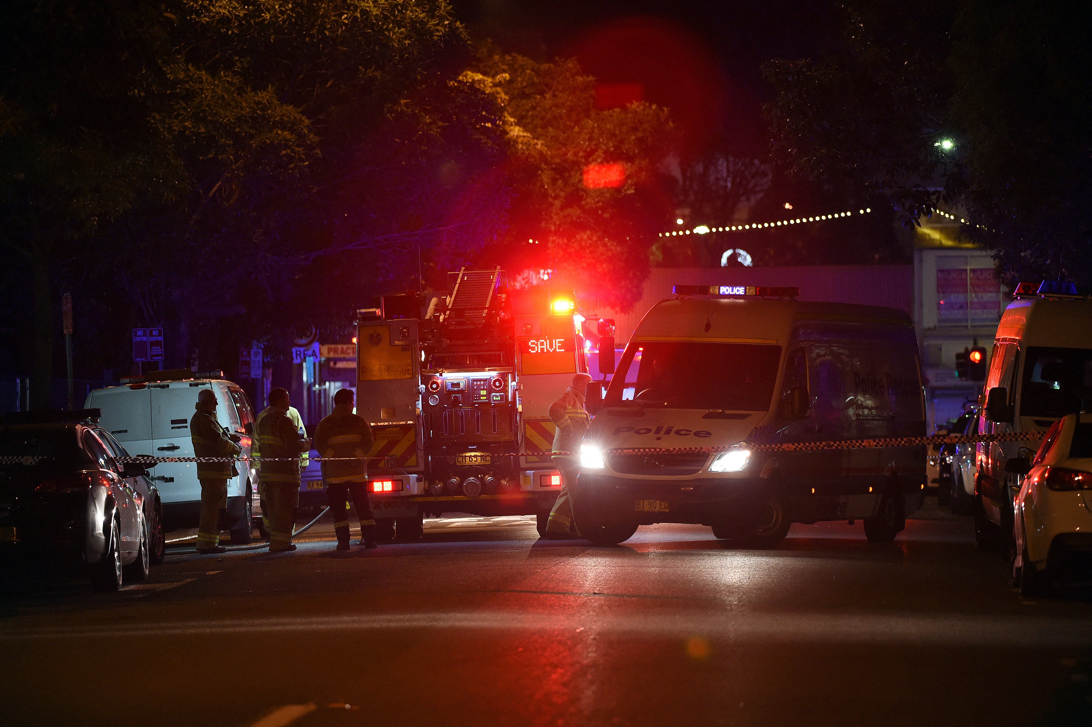 Emergency services respond to an incident in the Merrylands neighbourhood of Sydney in 2016. Police were called to the suburb in Sydney’s west on Tuesday after reports of a “random” stabbing. Photo: AFP