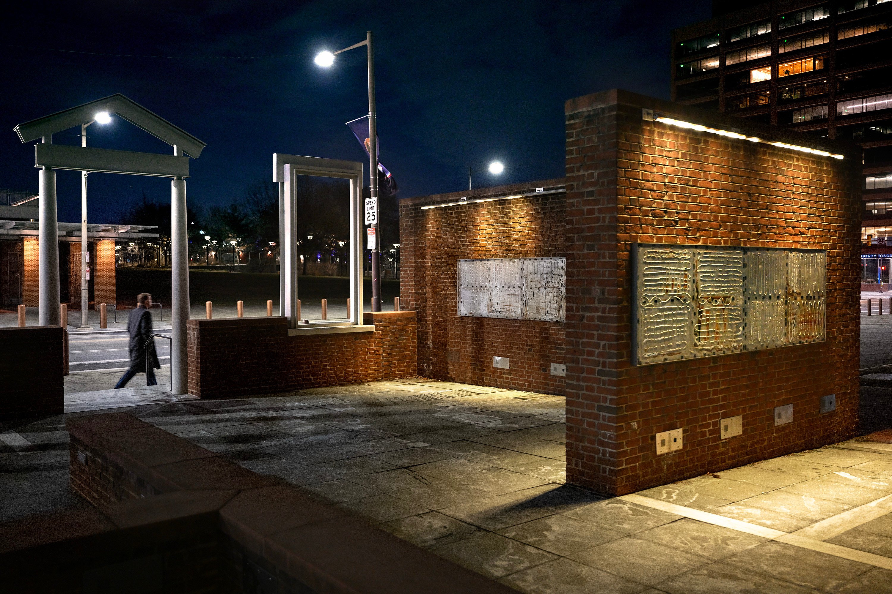 The President’s House in Independence National Historical Park on January 22, hours after all historical exhibits were removed following US President Donald Trump’s executive order last March. Photo: TNS