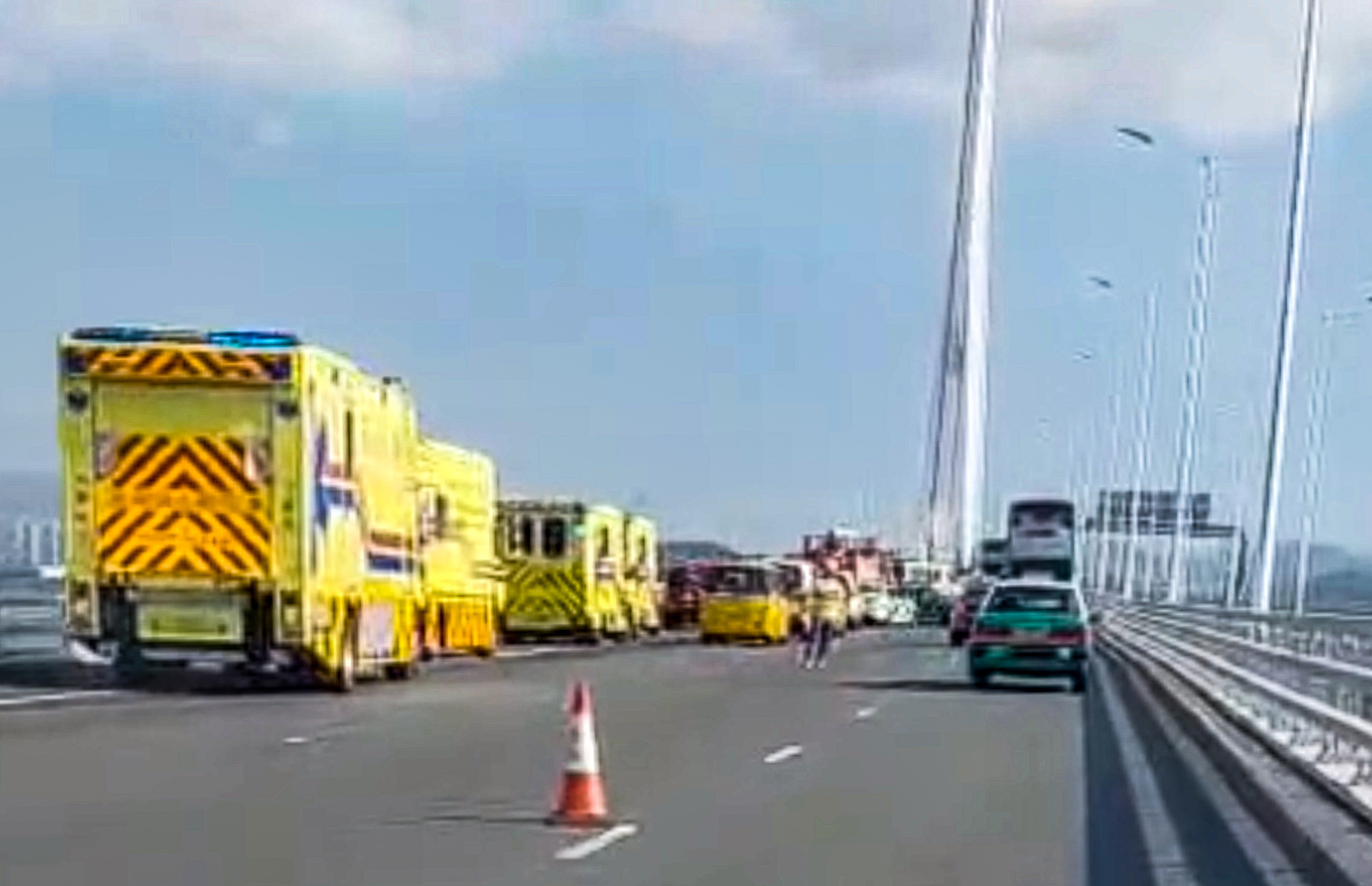 Seventeen coach passengers sustained minor injuries in the crash. Photo: Handout