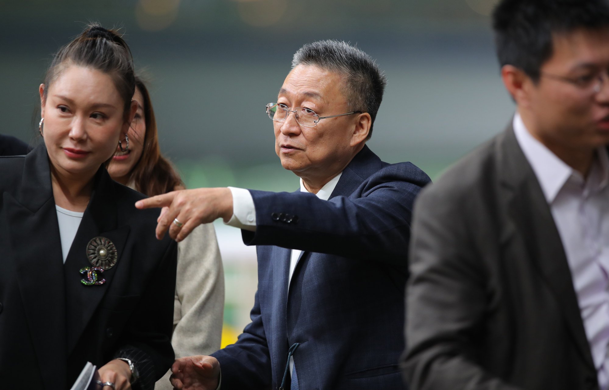 Trainer Francis Lui (centre) hopes to continue his hot form on Thursday.