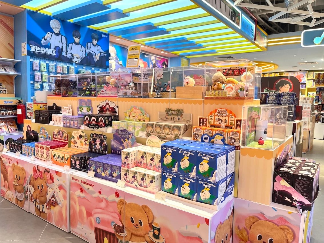 Blind boxes sold in a store in Tampines 1 mall, Singapore. Photo: Kolette Lim
