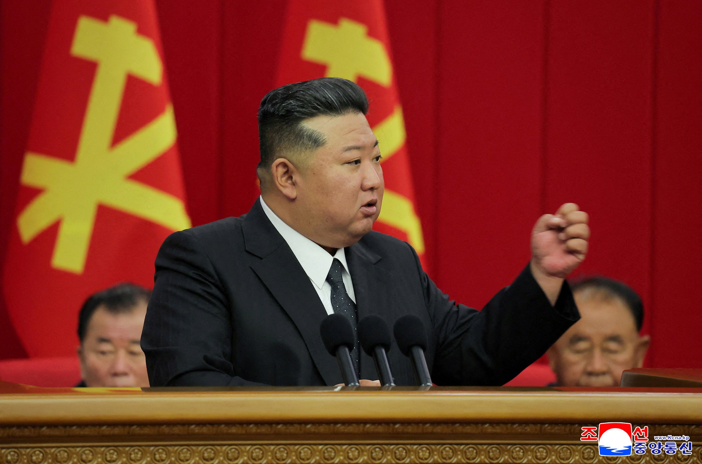 China and Russia have congratulated North Korean leader Kim Jong-un and  the Workers’ Party of Korea on their party conclave that started on February 20. It will set policy direction for the next five years. Photo: KCNA via Reuters