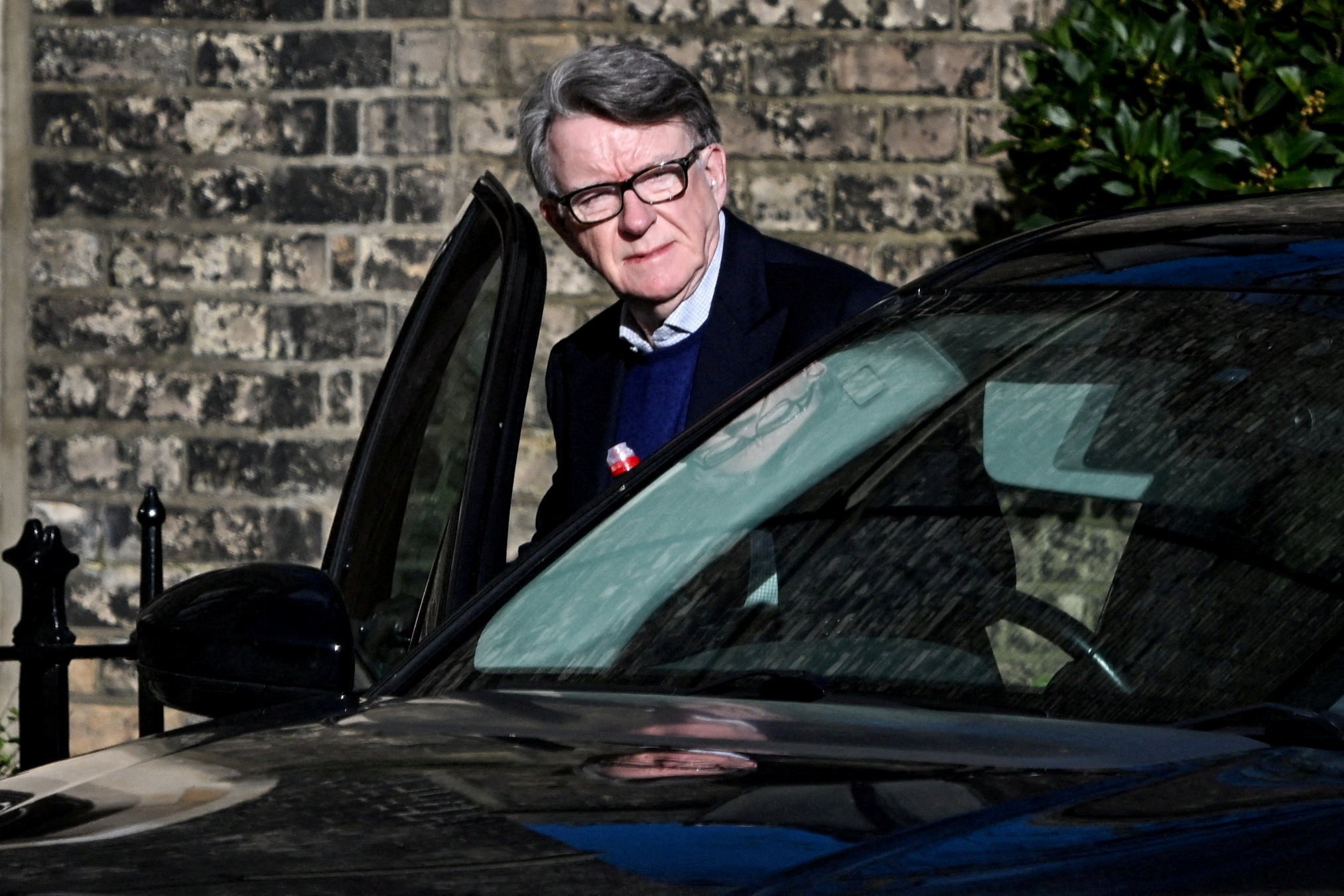 Former British ambassador to the US Peter Mandelson in London, Britain on February 14. On Monday, Mandelson was arrested n suspicion of misconduct in public office. Photo: Reuters