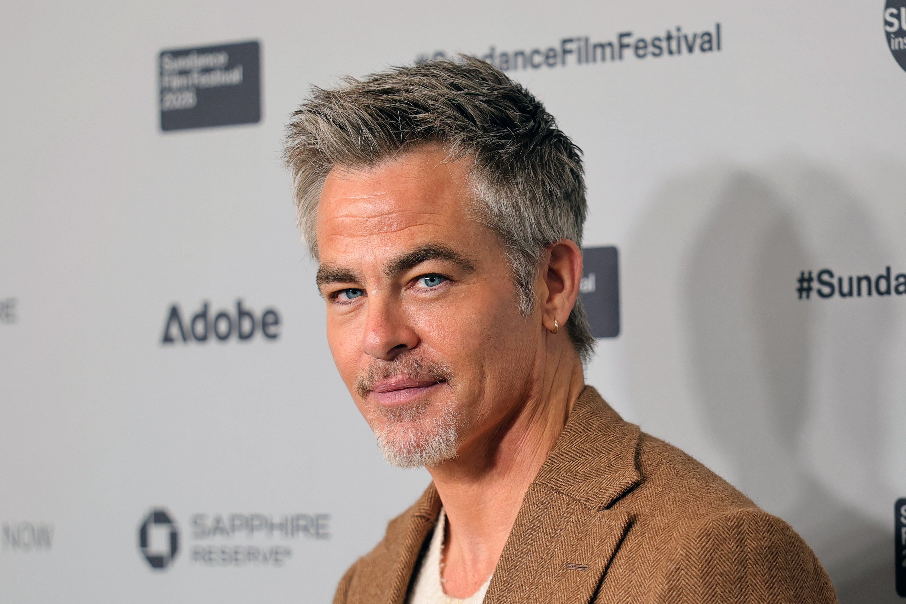 Chris Pine poses for a photo at the 2026 Sundance Film Festival in Salt Lake City, Utah, on January 22, 2026. The Hollywood star has turned to Harbor Fund for his upcoming project, which is based on a Pulitzer Prize-winning book about families fighting to avoid eviction. Photo: Getty Images/TNS