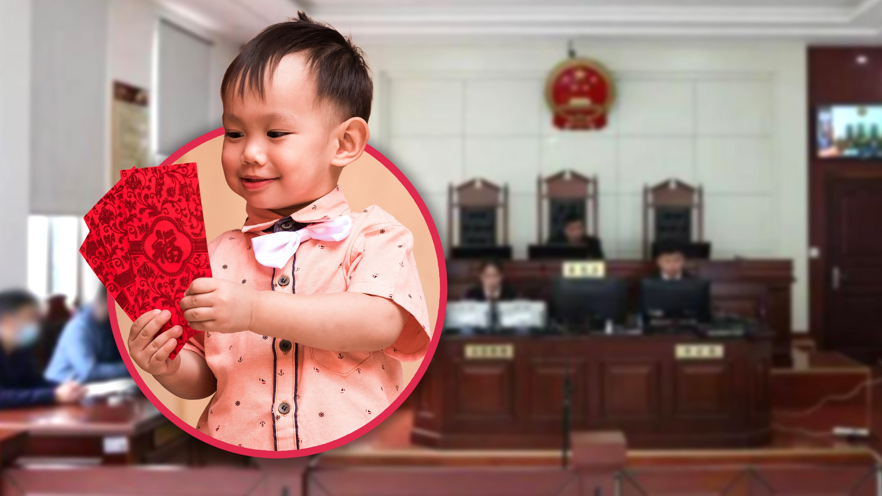 A divorced Chinese father who took more than US$11,000 of his 10-year-old son’s Chinese New Year “red packet” money to cover his remarriage ceremony has been ordered by a court to return the full amount after the boy filed a lawsuit. Photo: SCMP composite/Shutterstock/Sohu