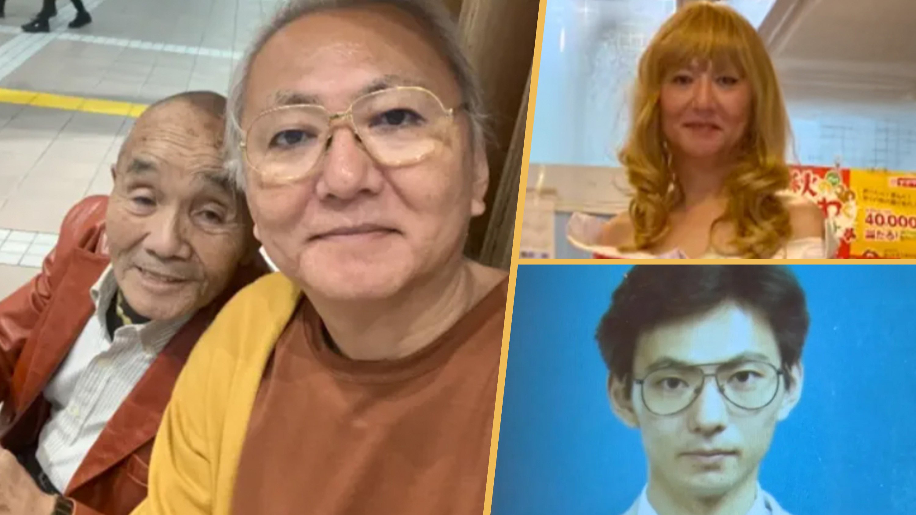 A 64-year-old Japanese trans woman enjoys a slow-paced life with her 86-year-old boyfriend, often wearing princess dresses and wigs on their dates. Photo: SCMP composite/QQ.com