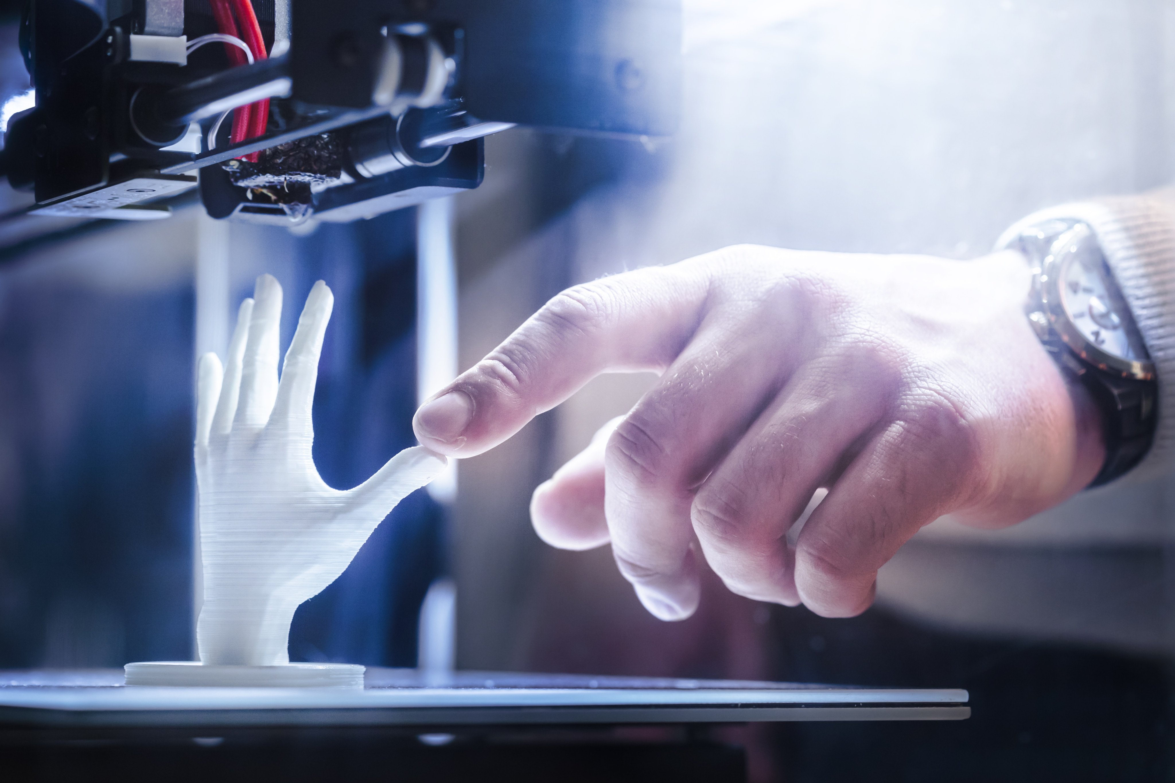 Traditional 3D technologies rely on mechanical scanning by a printing nozzle to build objects layer by layer over minutes or even hours. Photo: Shutterstock