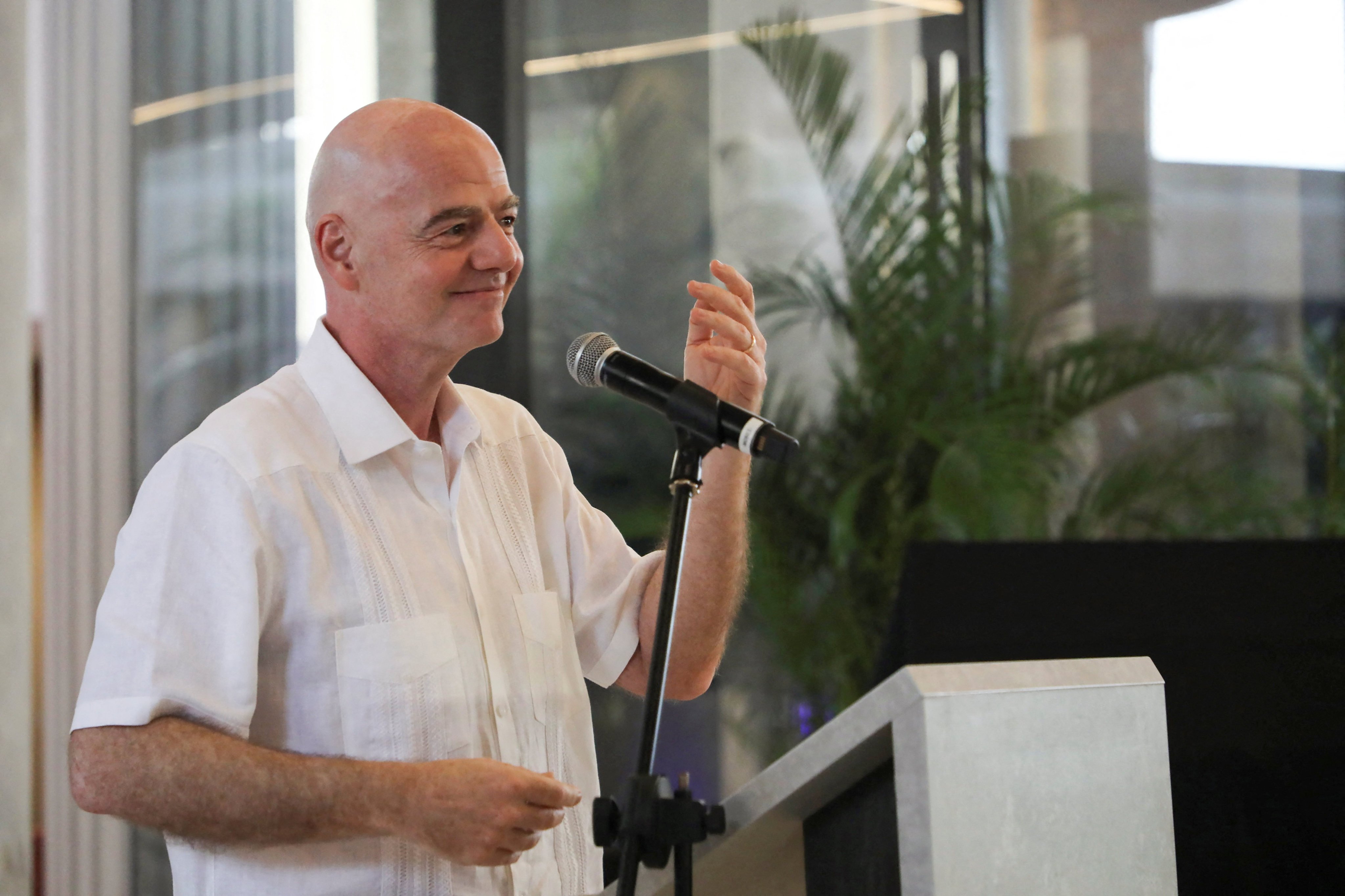 Fifa President Gianni Infantino made the comments while visiting the Colombian city of Barranquilla. Photo: Reuters