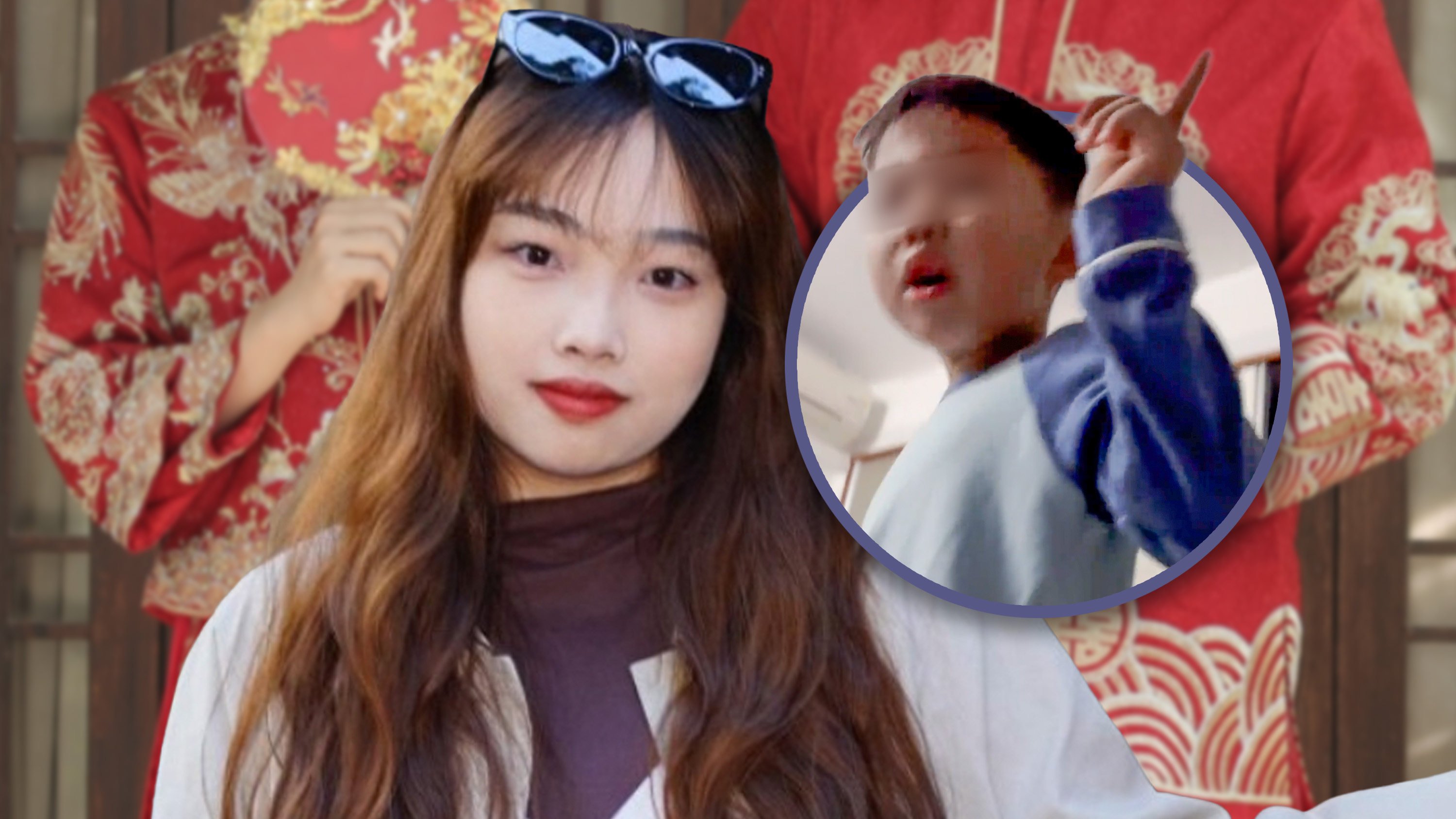 During a Chinese New Year family gathering, a woman faced pressure to marry but was defended by her six-year-old nephew who used humorous remarks. Photo: SCMP composite/Shutterstock/Douyin