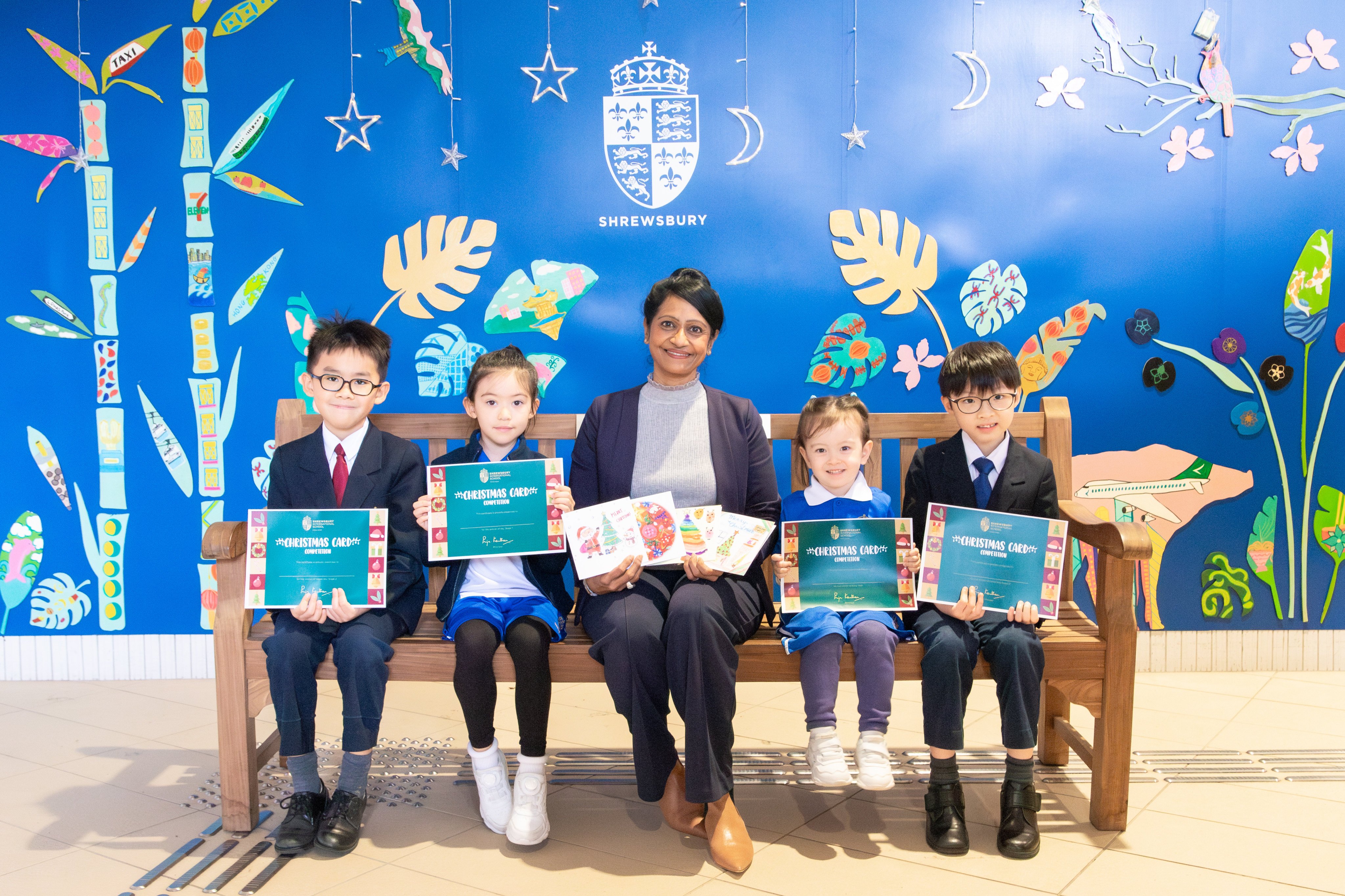 Shrewsbury International School Principal Priya Kanthan (centre) said working with Operation Santa Claus reflects the school’s core values. Photo: Handout