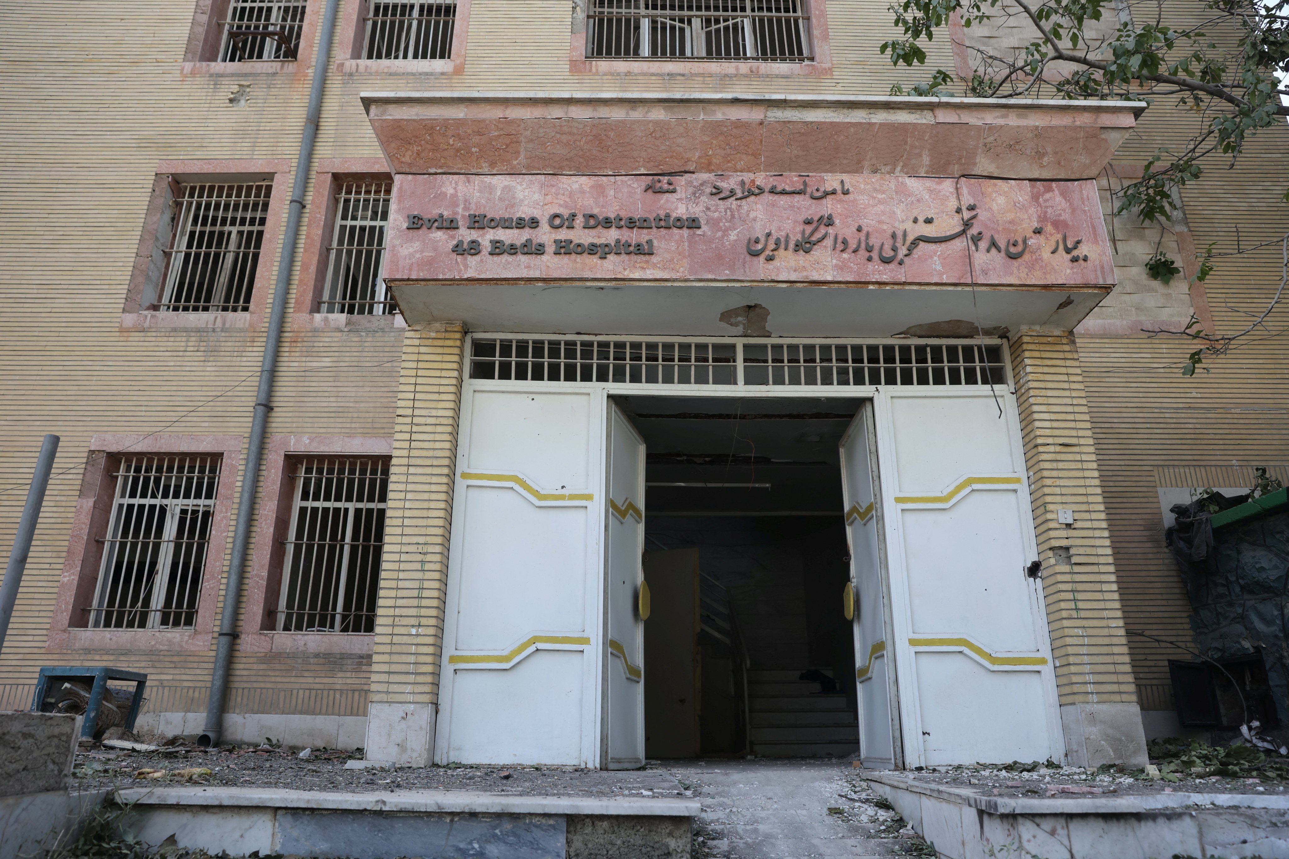 The aftermath of an Israeli strike on Evin Prison, Iran, in June. Photo: West Asia News Agency via Reuters