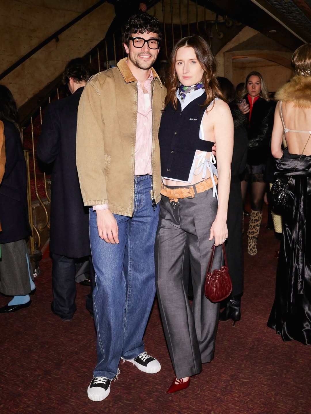 Grace Gummer and Paul Anthony Kelly, who play Caroline Kennedy and John F. Kennedy Jr, respectively, in Ryan Murphy’s Love Story. Photo: @gracejanegummer
/Instagram