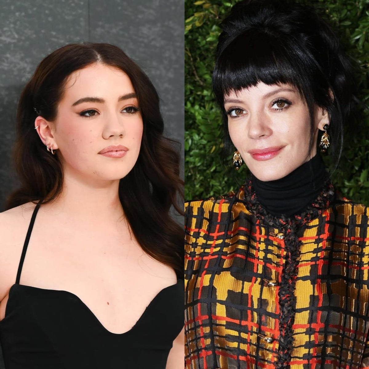Lily Allen’s half-sister, Teddie Malleson-Allen (left), is a rising star in the acting world. Photos: @teddieaallen, @lilyallen/Instagram