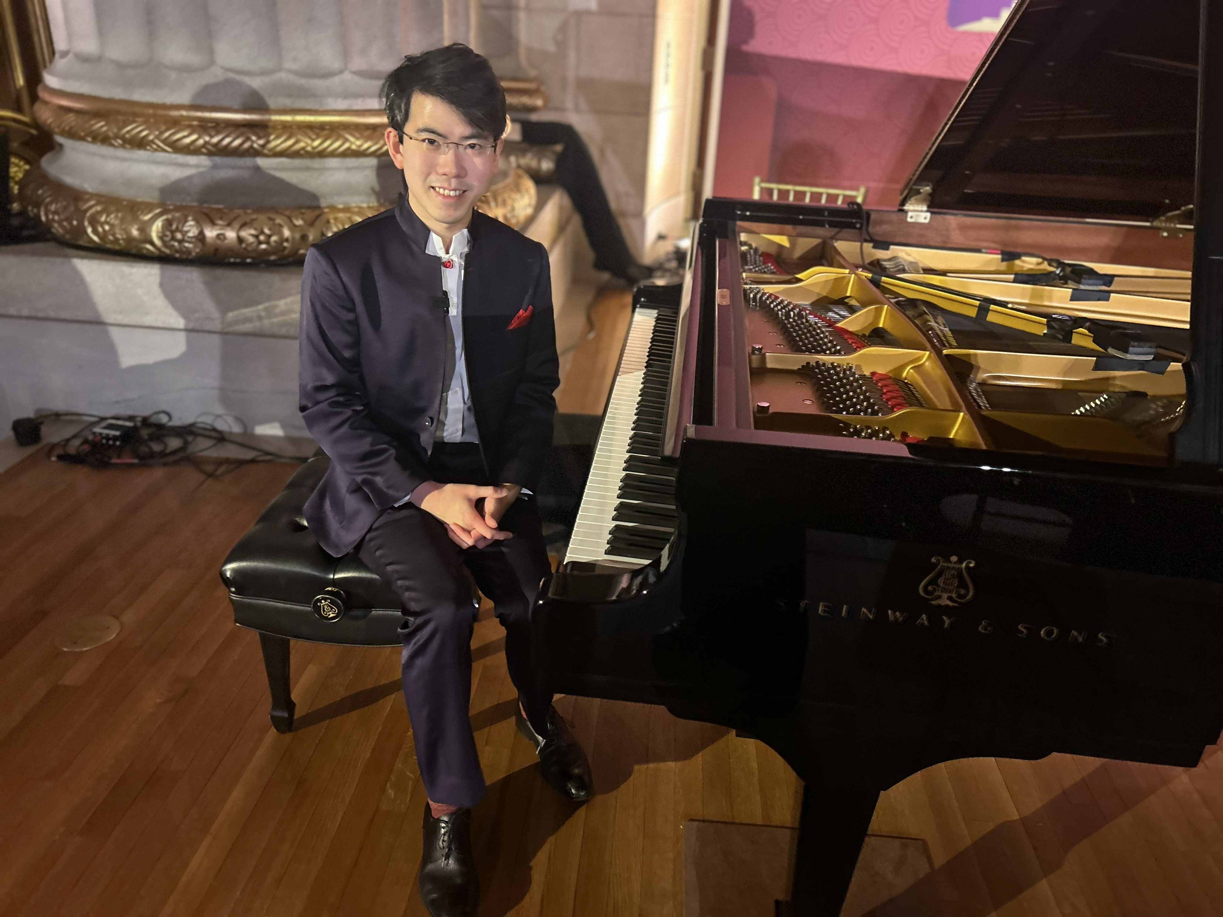 Hong Kong pianist Aristo Sham during his recital at the Andrew W. Mellon Auditorium in Washington. Photo: Handout
