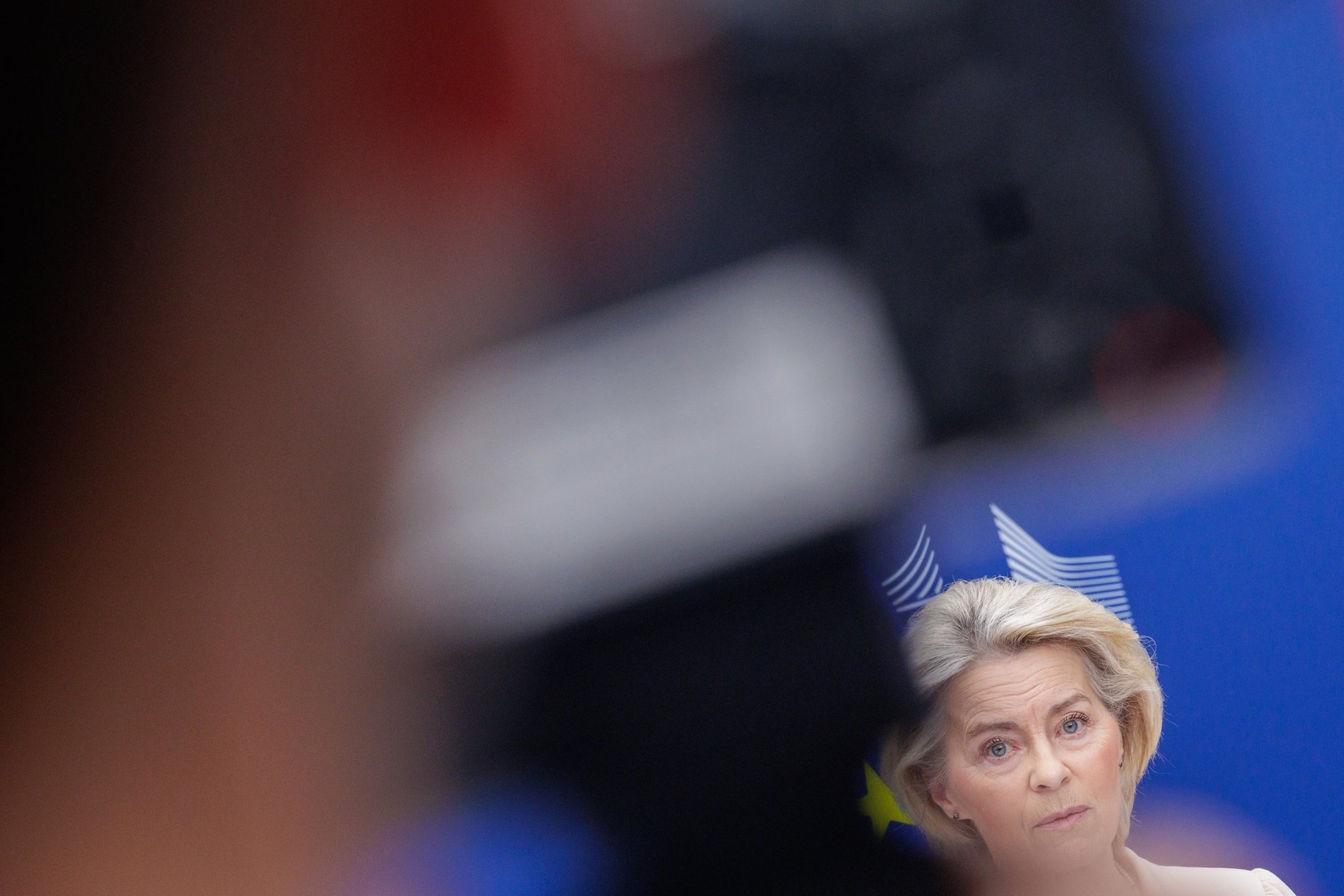 epa12789388 European Commission President Ursula von der Leyen comments on the volatile situation across the Middle East at the European Commission in Brussels, Belgium, 02 March 2026. EPA/OLIVIER MATTHYS epa12789388 European Commission President Ursula von der Leyen comments on the volatile situation across the Middle East at the European Commission in Brussels, Belgium, 02 March 2026. EPA/OLIVIER MATTHYS