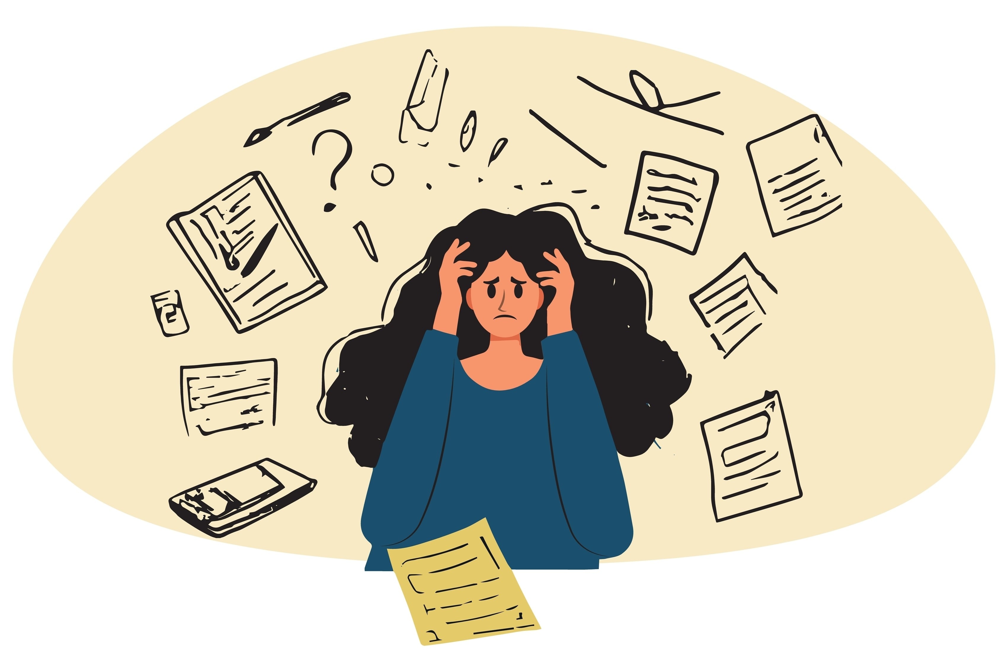 Exam stress is common, but that doesn’t mean it should be physically affecting you. Here are some steps to maintain perspective and keep burnout at bay. Photo: Shutterstock