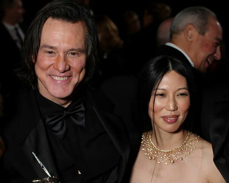 Jim Carrey gave his first public shout-out to his partner, Min Ah, at the 51st César Awards. Photo: @CPDemo123/X