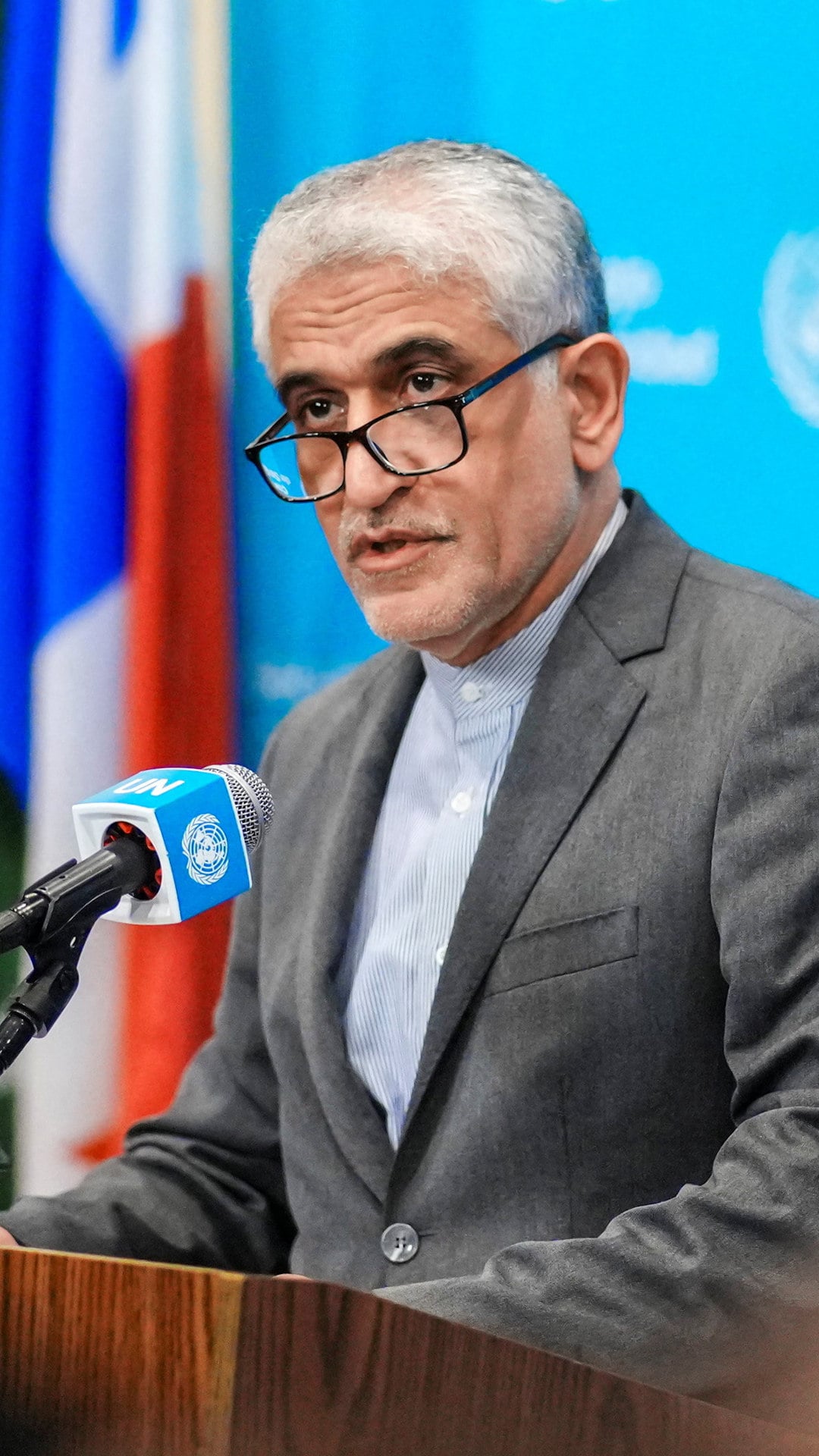 Iran’s UN ambassador Amir-Saeid Iravani