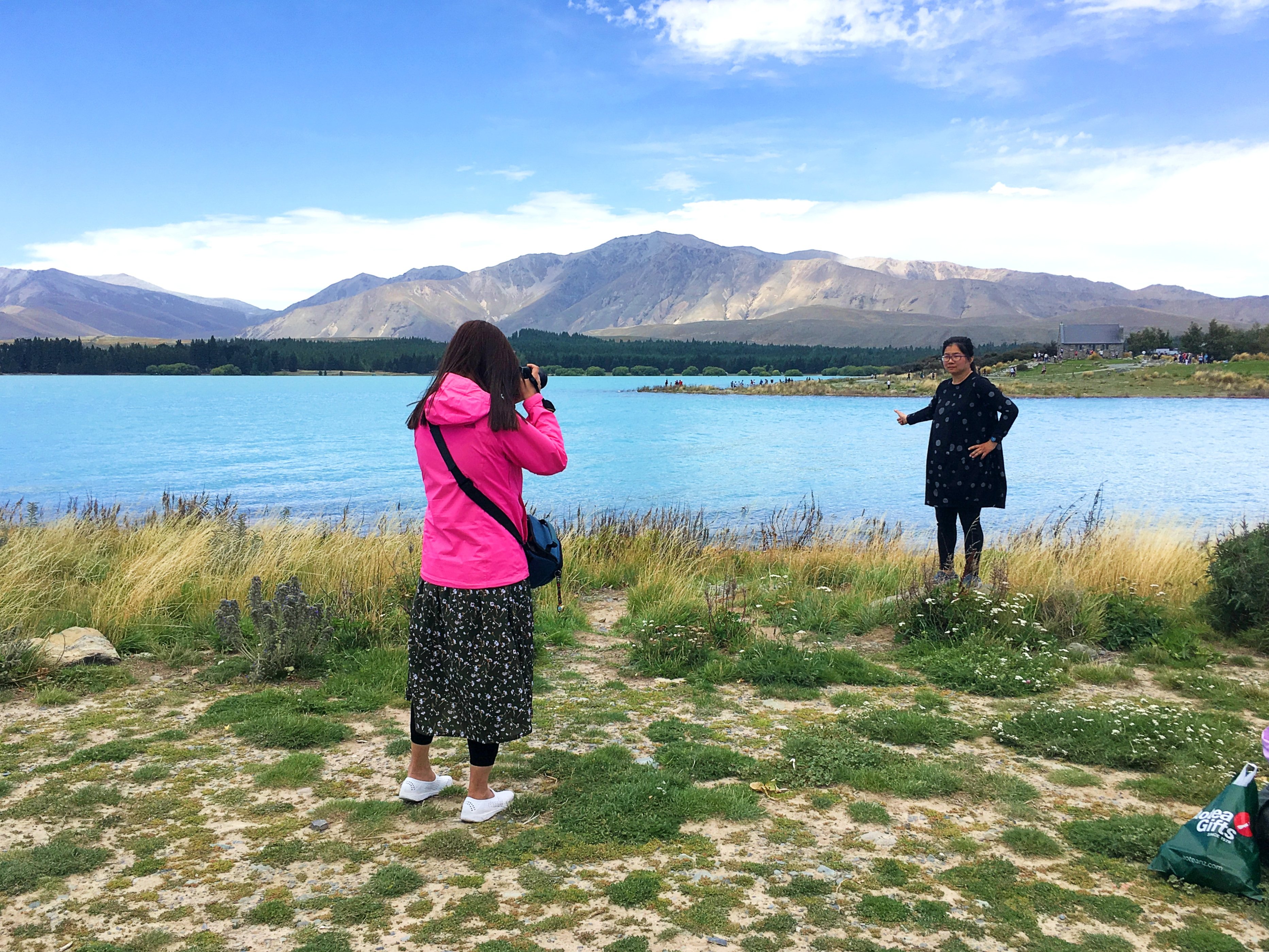 Chinese tourists take photos at Lake Tekapo in New Zealand’s South Island. Photo: SCMP