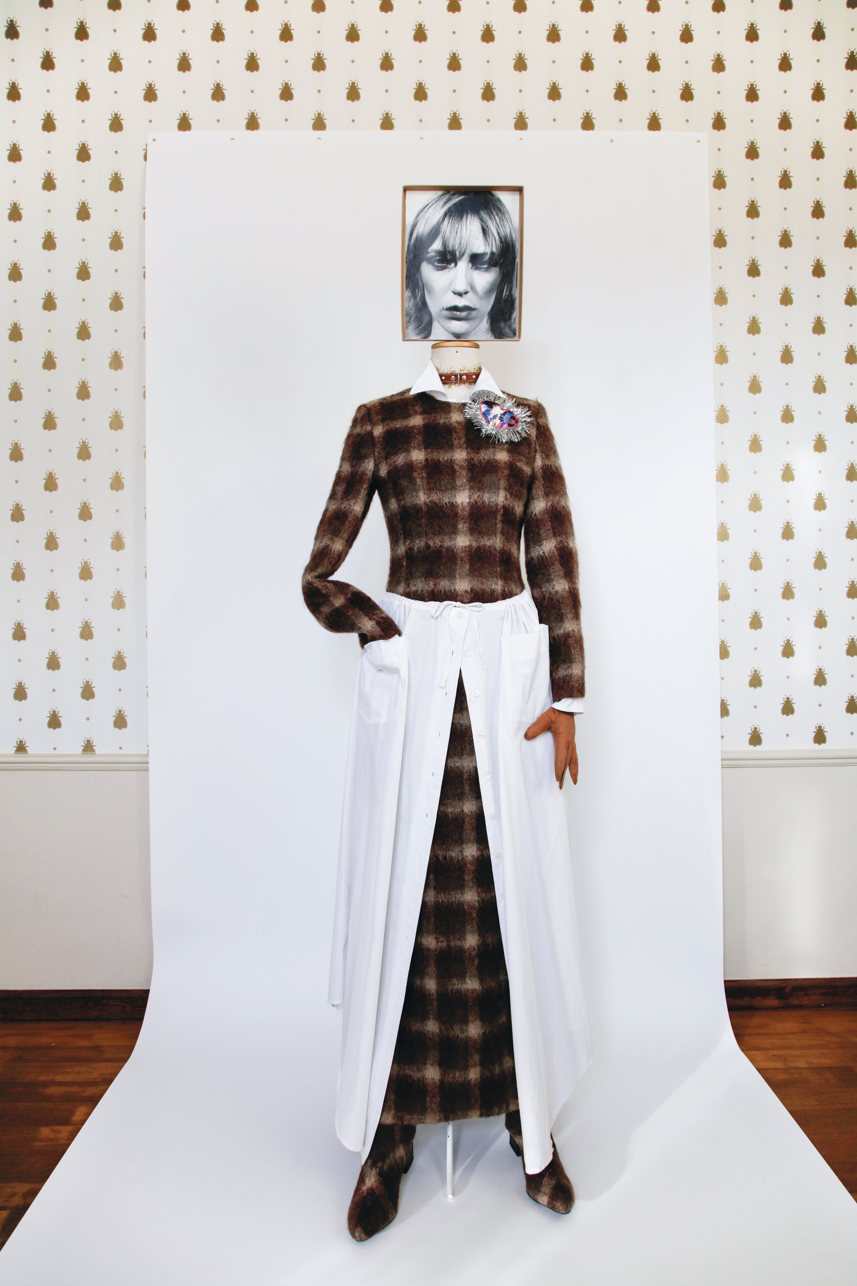 Newspaper by Dirk Van Saene, one of the famous Antwerp Six who made a big splash in fashion and design 40 years ago, and whose collected works are now on show. Photo: Handout