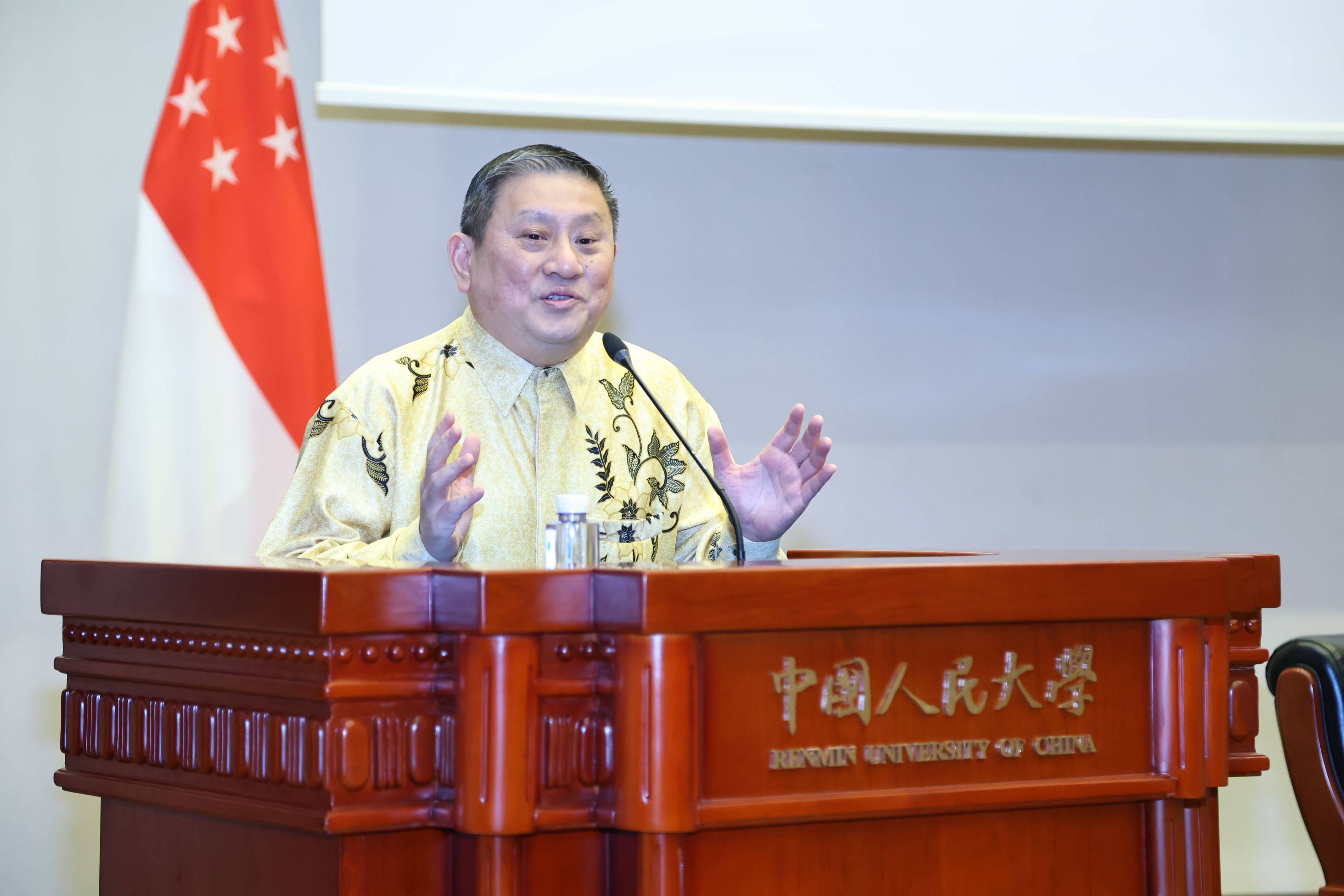 Peter Tan Hai Chuan, Singapore’s ambassador to China, says: “An open, connected, and cooperative region serves our common interests.” Photo: Handout