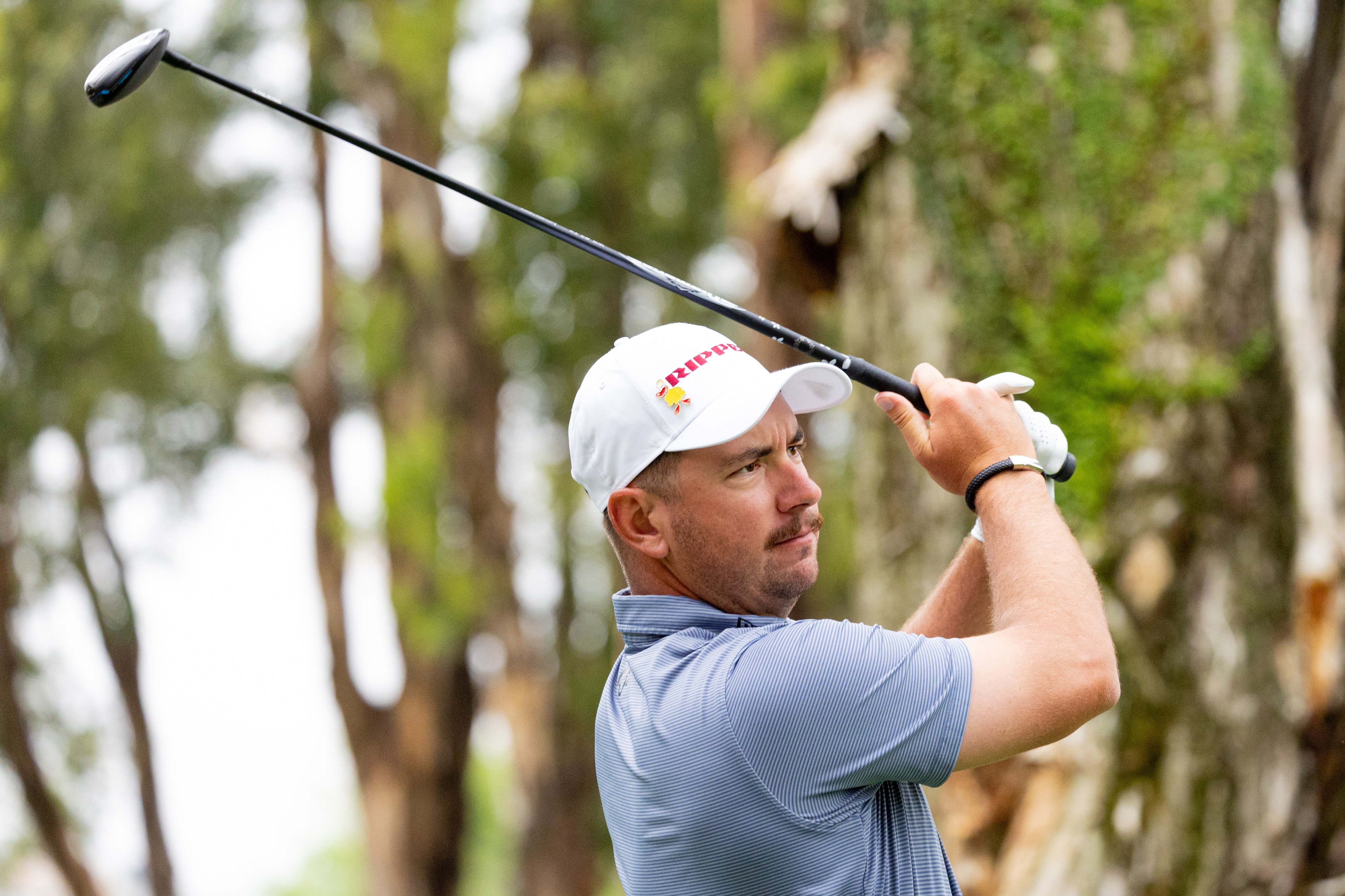 Lucas Herbert hits his shot from the seventh tee during the pro-am before the start of the LIV Golf Hong Kong at Hong Kong Golf Club Fanling on Wednesday. Photo: LIV Golf